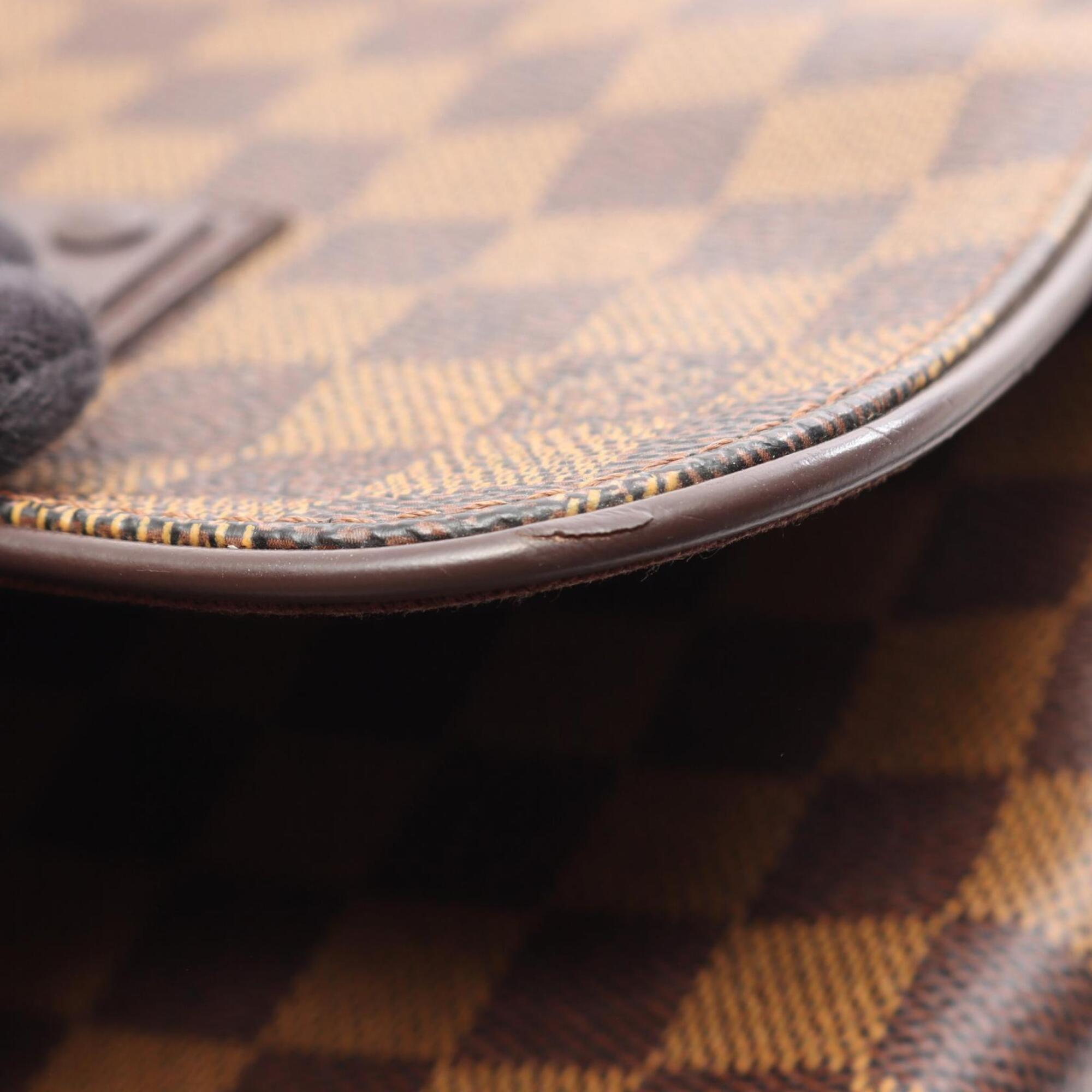 Louis Vuitton Brown Coated Canvas Leather Shoulder Bag (Pre-Owned)
