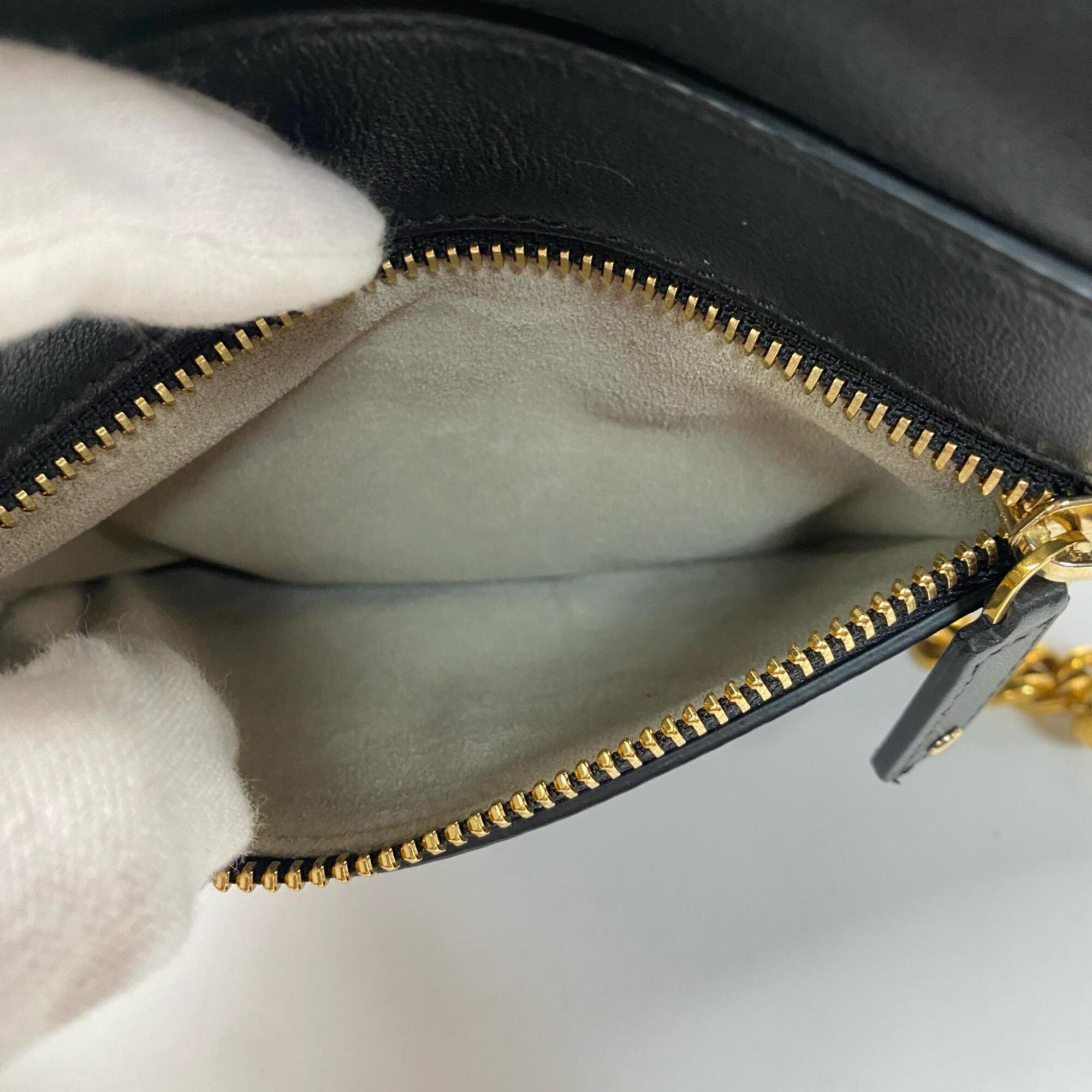Anya Hindmarch Black Leather Shoulder Bag (Pre-Owned)
