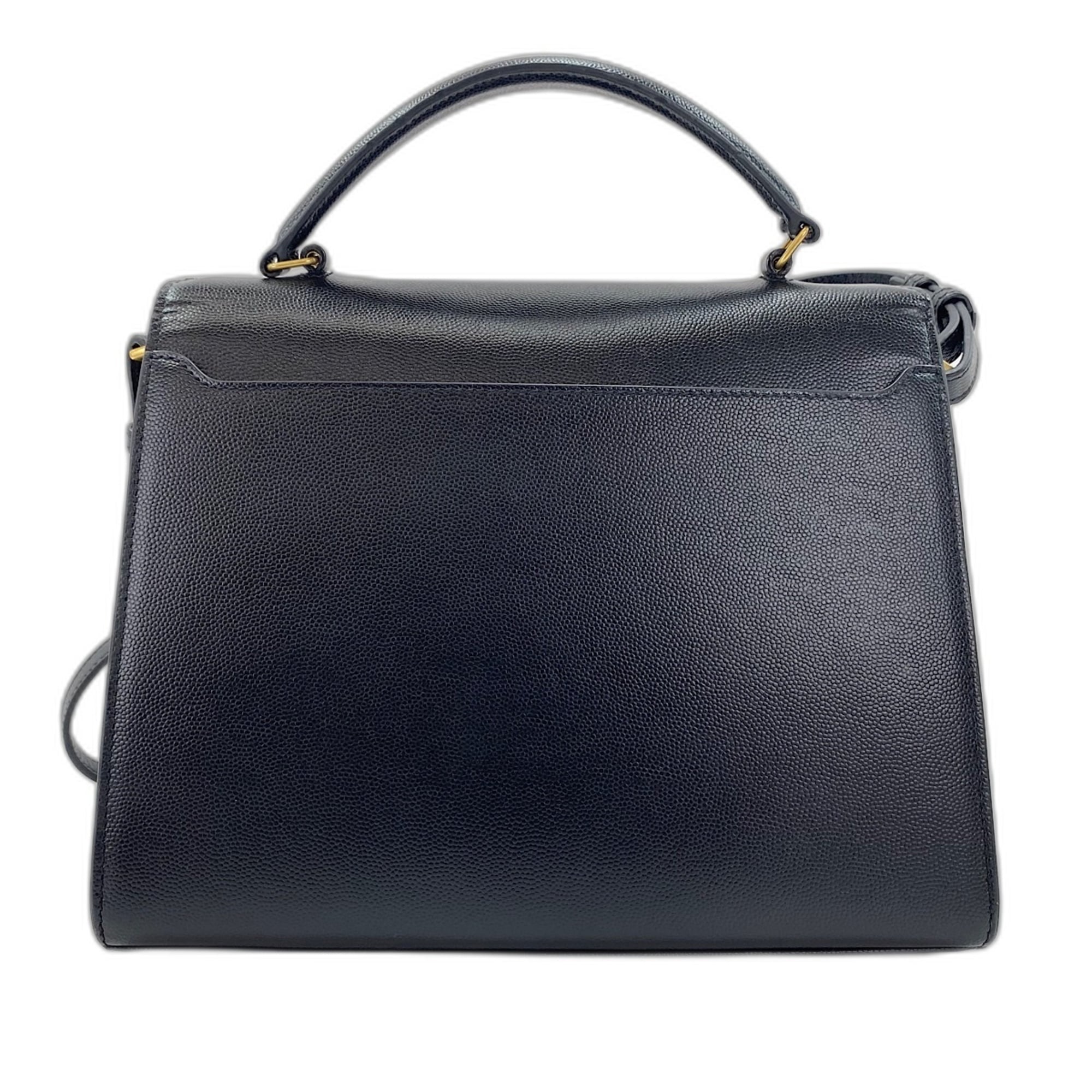 Yves Saint Laurent Cassandre Black Handbag (Pre-Owned)