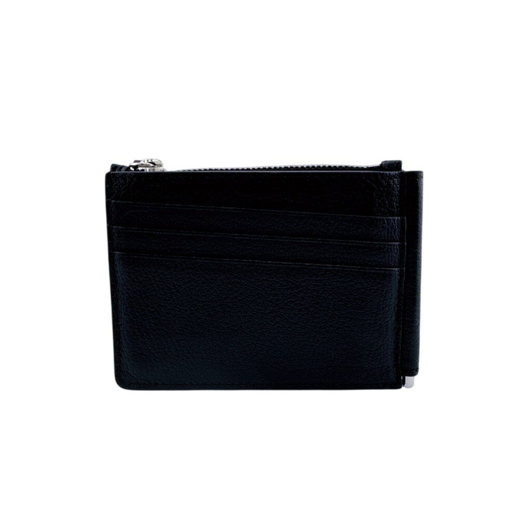 Maison Margiela Black Leather Coin Purse/Coin Case (Pre-Owned)