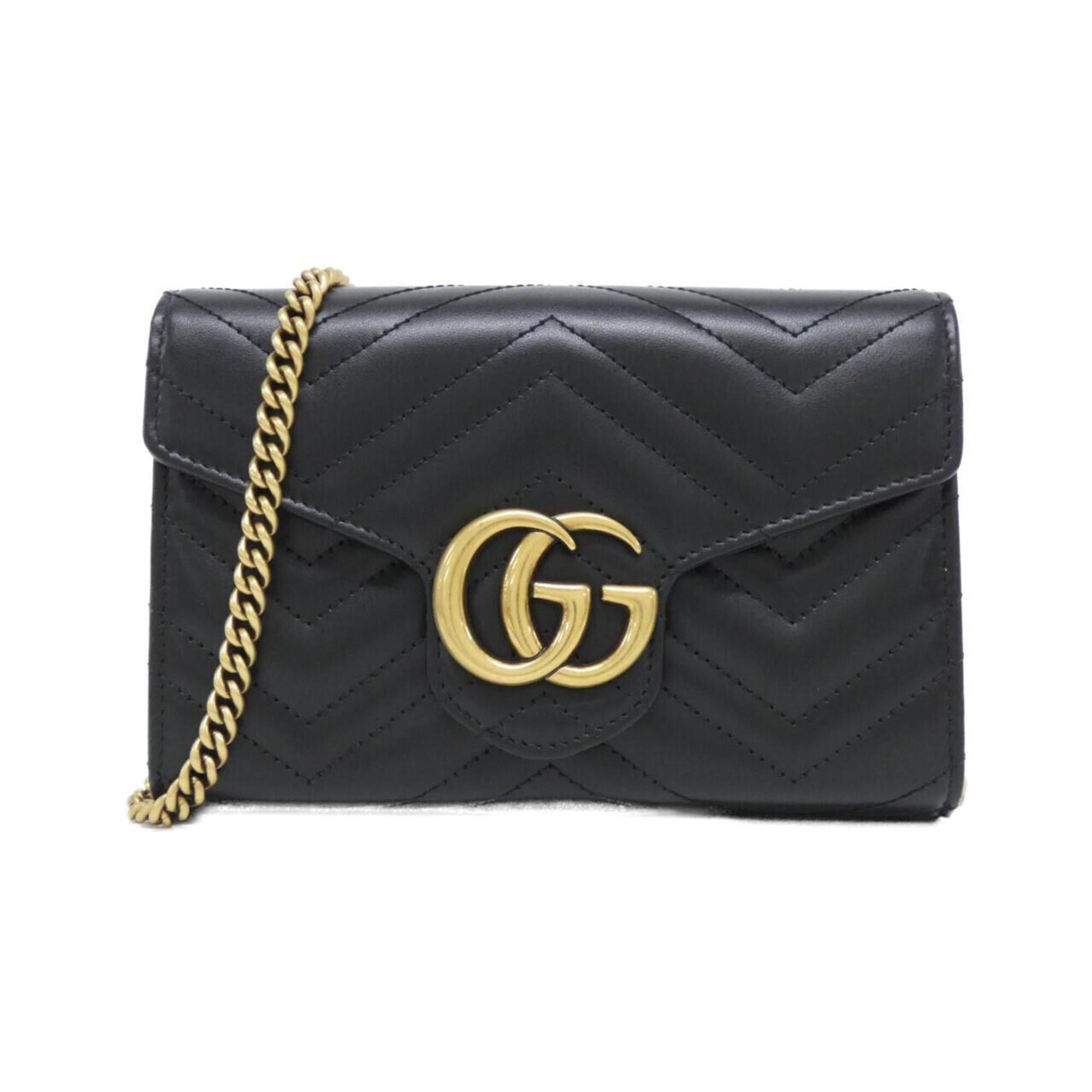 Gucci Black Quilting Leather Shoulder Bag (Pre-Owned)