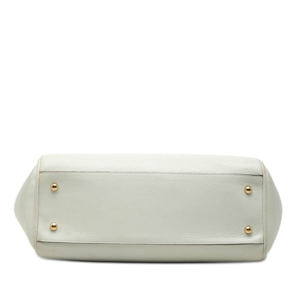 Loewe White Leather Shoulder Bag Tote Bag (Pre-Owned)