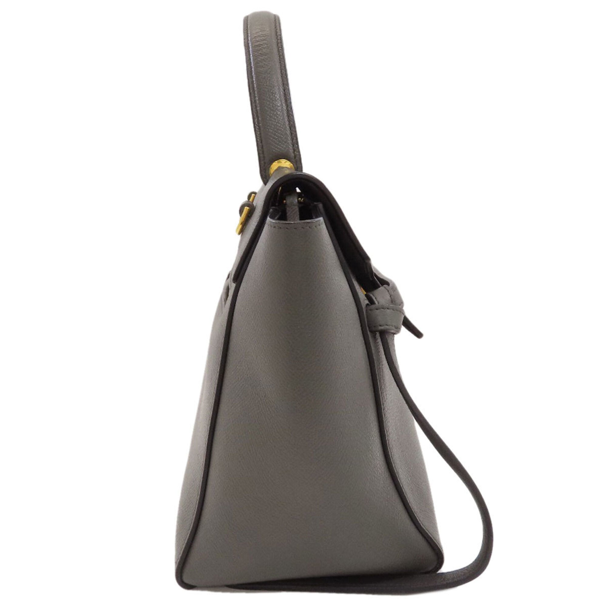 Celine Gray Leather Handbag (Pre-Owned)