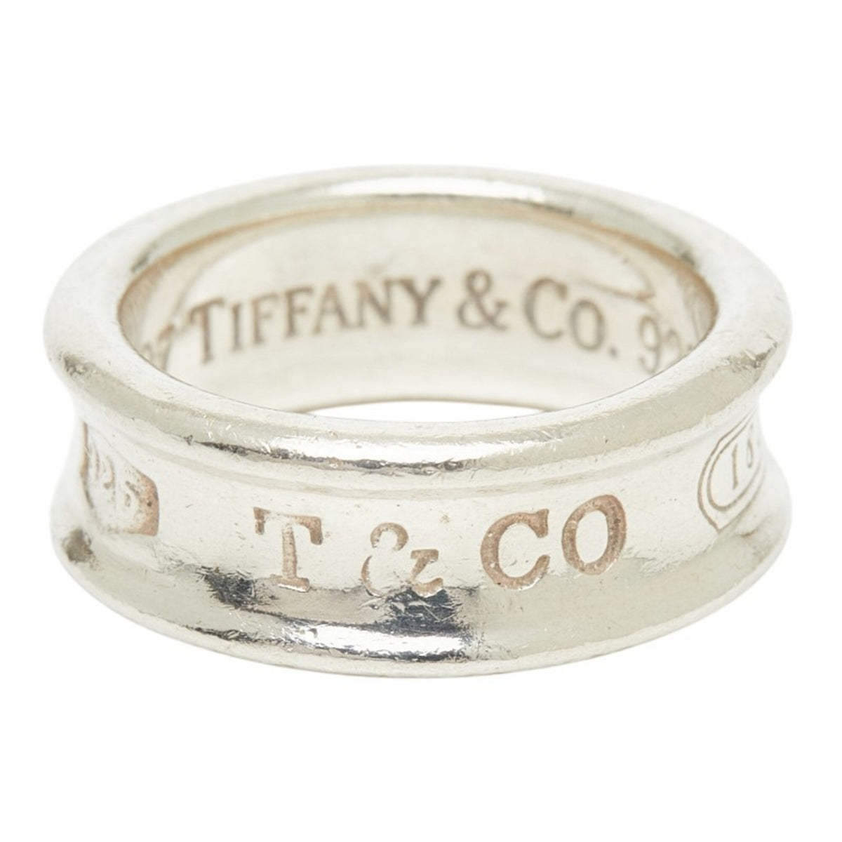Tiffany Silver Silver 925 Band Ring (Pre-Owned)