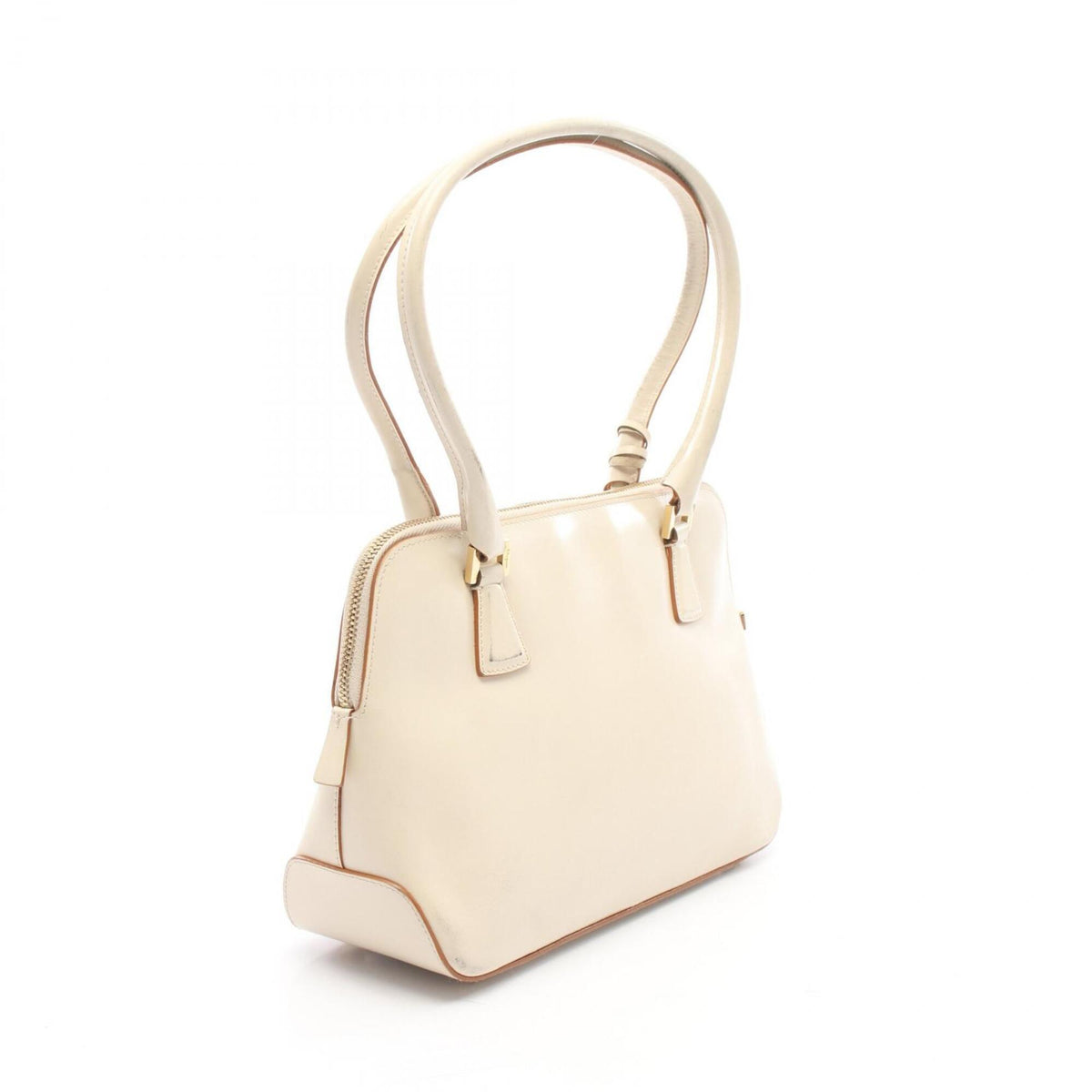 Salvatore Ferragamo Ivory Leather Handbag (Pre-Owned)