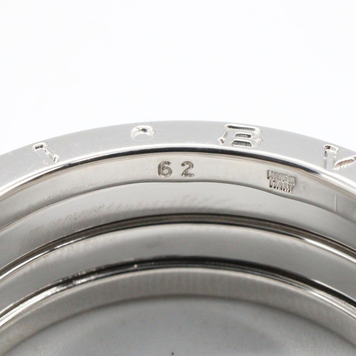 Bvlgari Silver White Gold (18K) Band Ring (Pre-Owned)