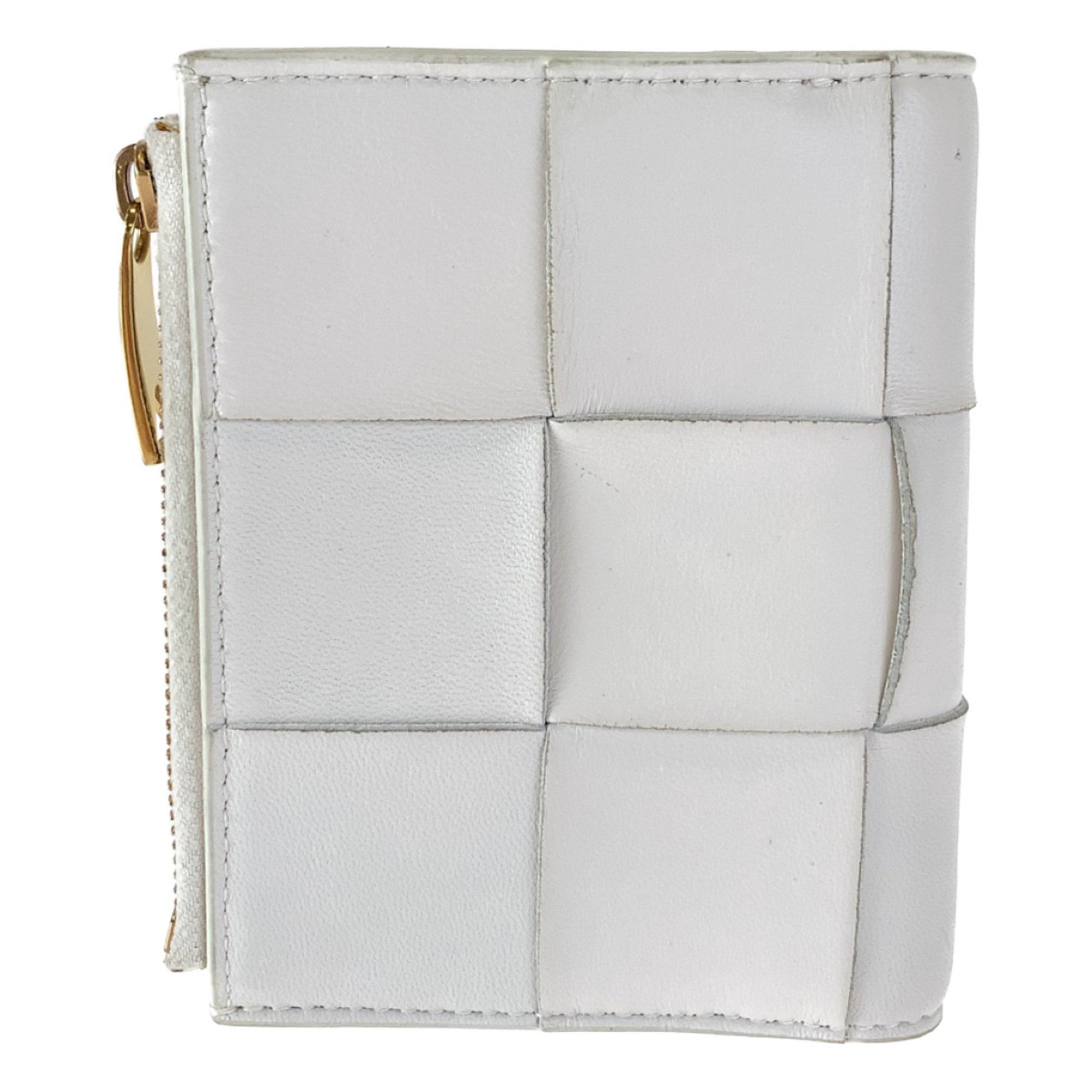 Bottega Veneta White Leather Card Wallet (Pre-Owned)