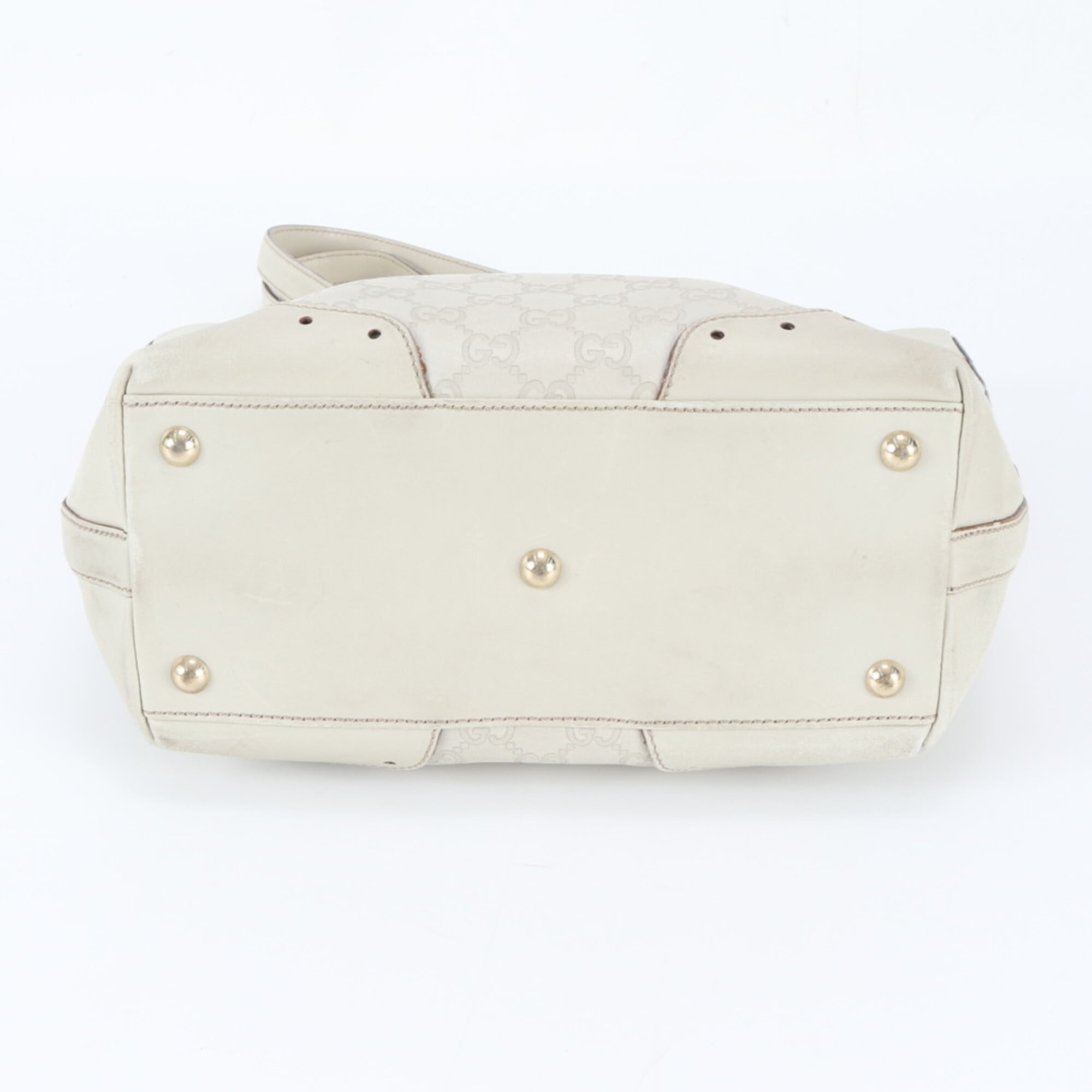 Gucci Guccissima White Leather Handbag (Pre-Owned)