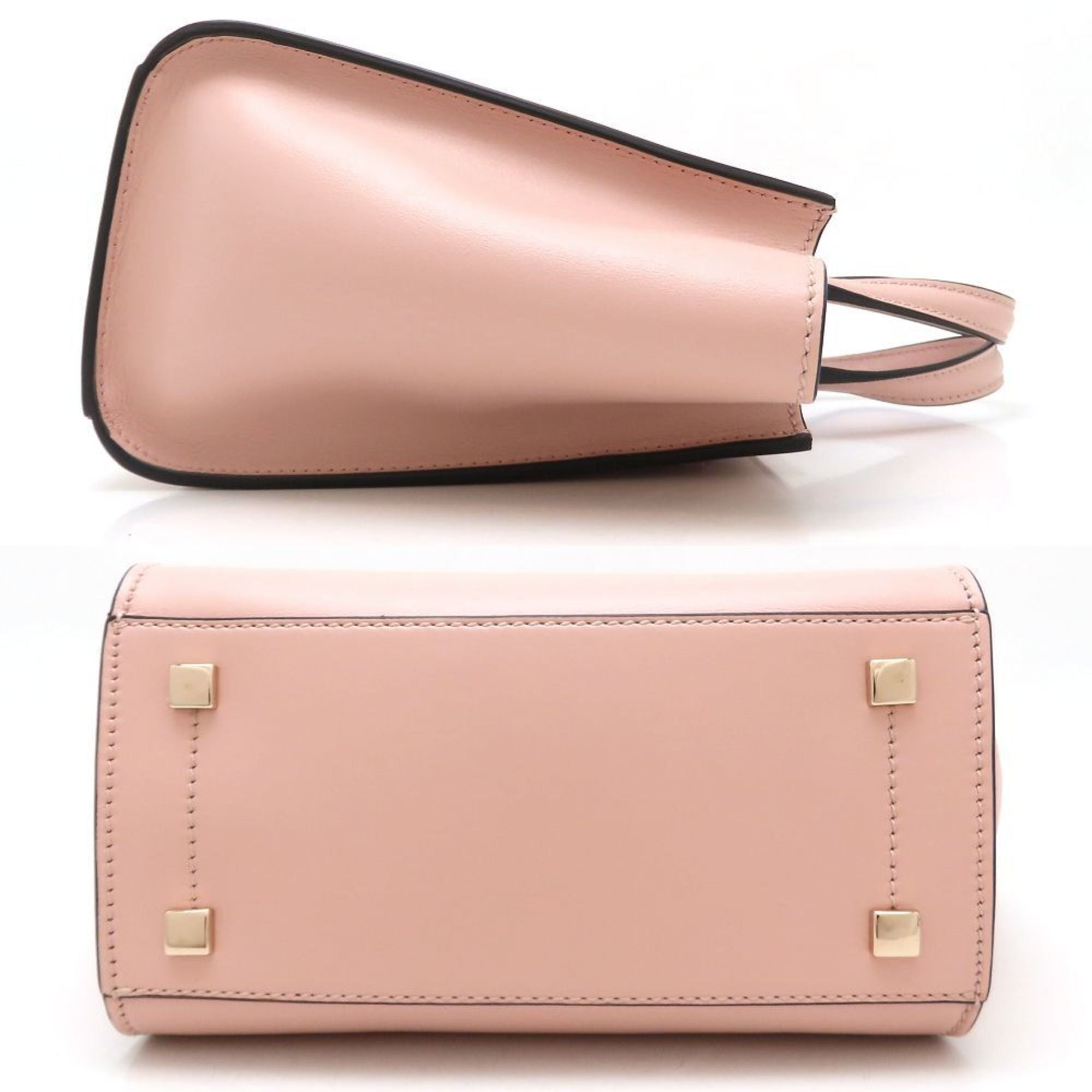 Jimmy Choo Pink Beige Leather Tote Bag (Pre-Owned)
