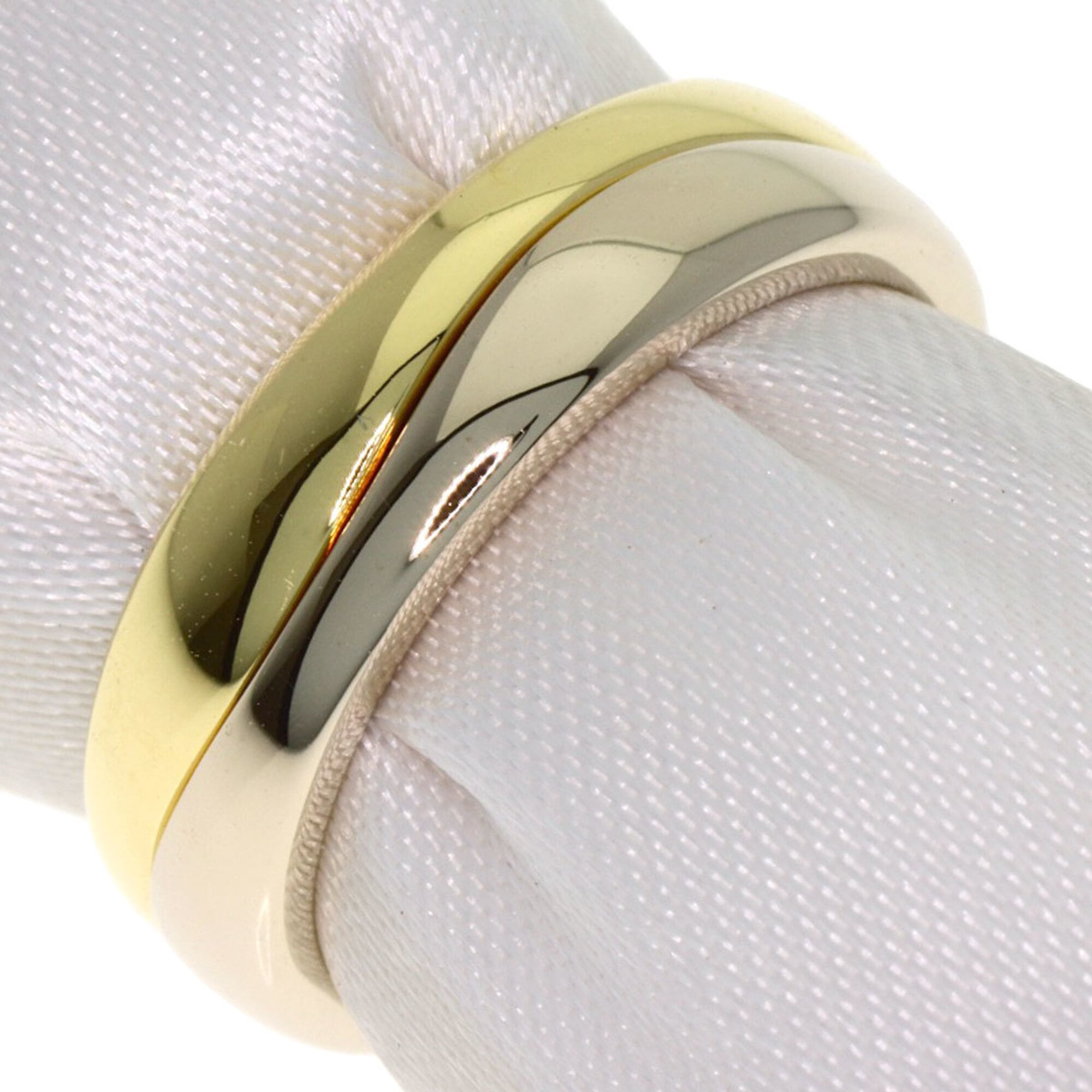 Cartier Yellow Gold (18K) White Gold (18K) Band Ring (Pre-Owned)