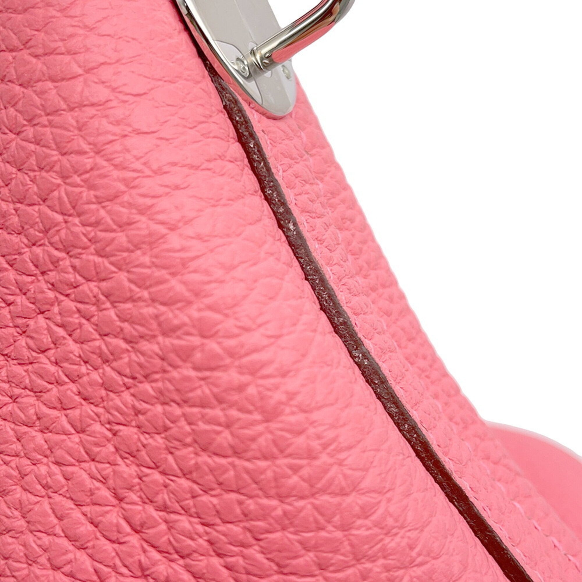 Hermes Bolide Rose Azalee Taurillon Clemence Leather Handbag Shoulder Bag (Pre-Owned)