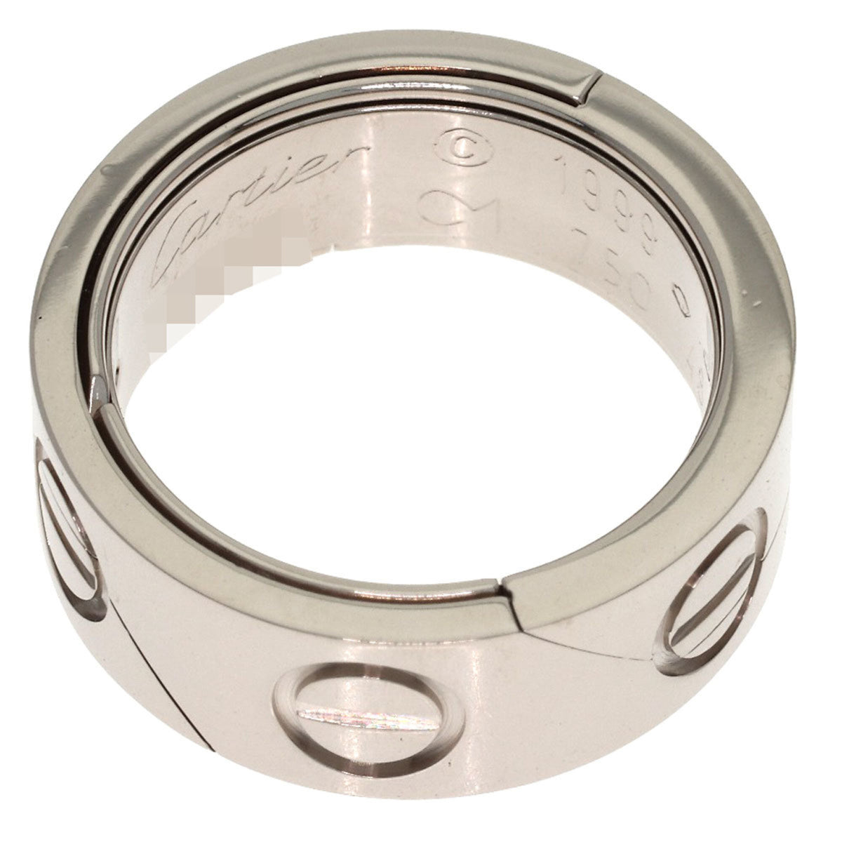 Cartier Silver White Gold (18K) Band Ring (Pre-Owned)