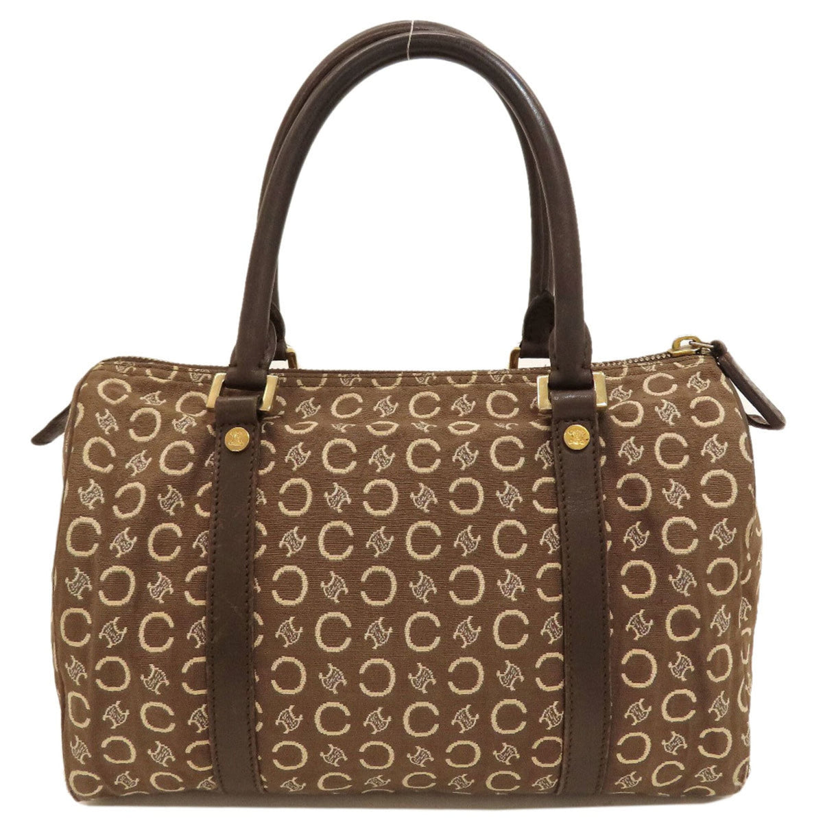 Celine Brown Canvas Handbag (Pre-Owned)