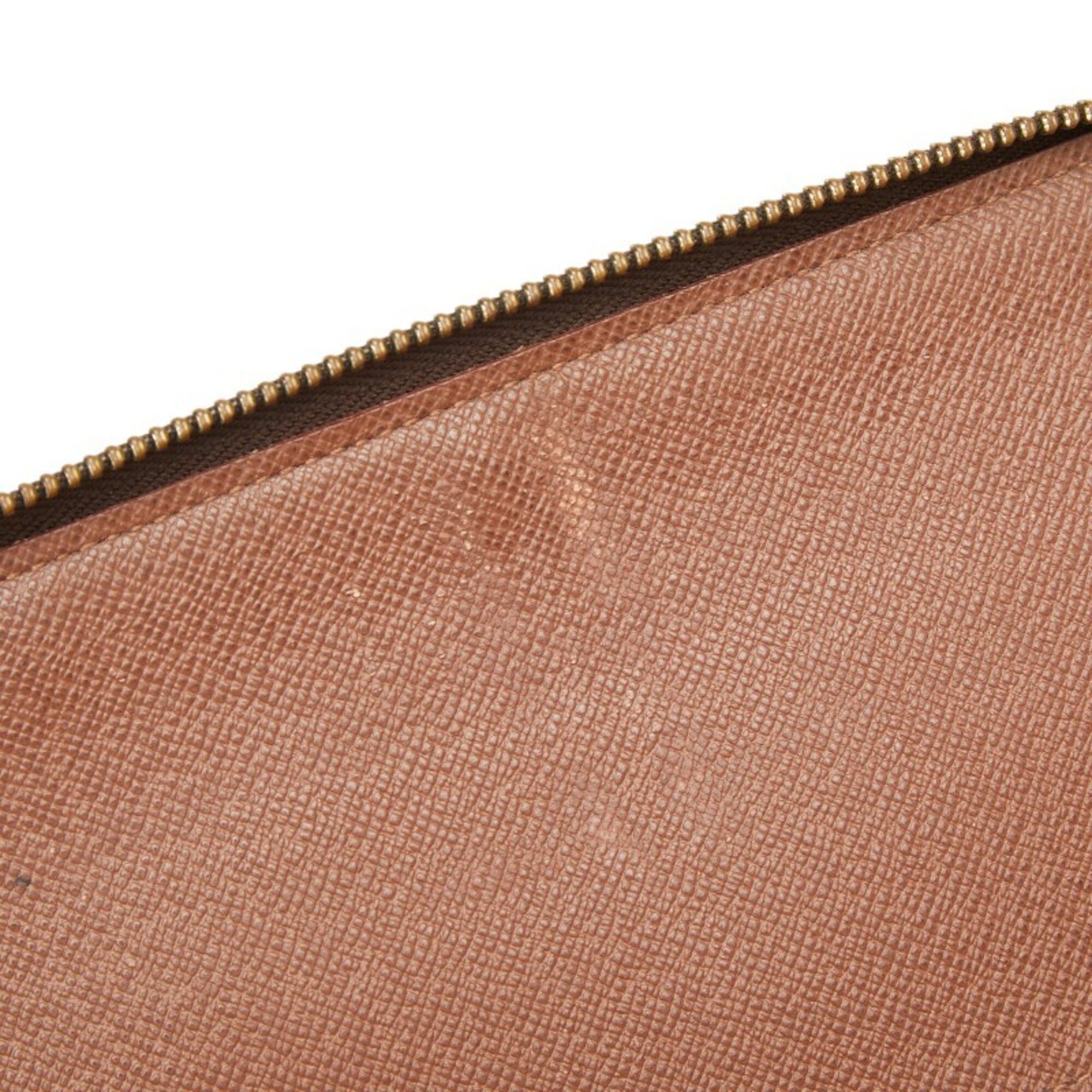 Louis Vuitton Brown Pvc Leather Long Wallet (Bi-Fold) (Pre-Owned)