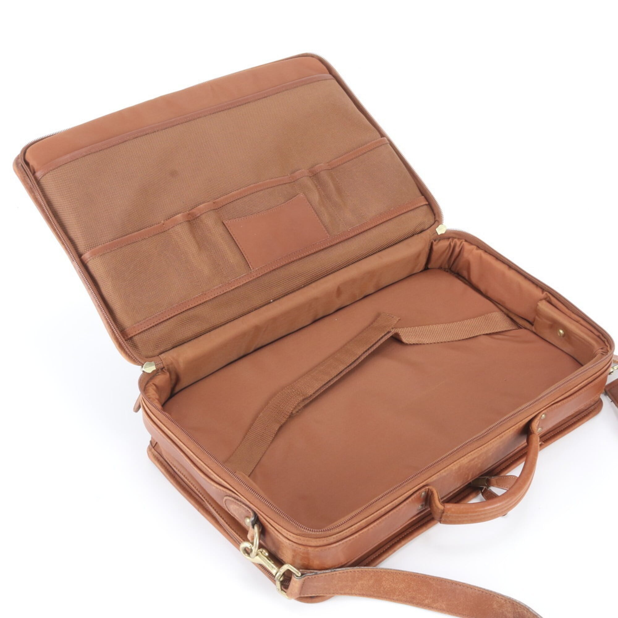 Coach Camel Leather Briefcase (Pre-Owned)