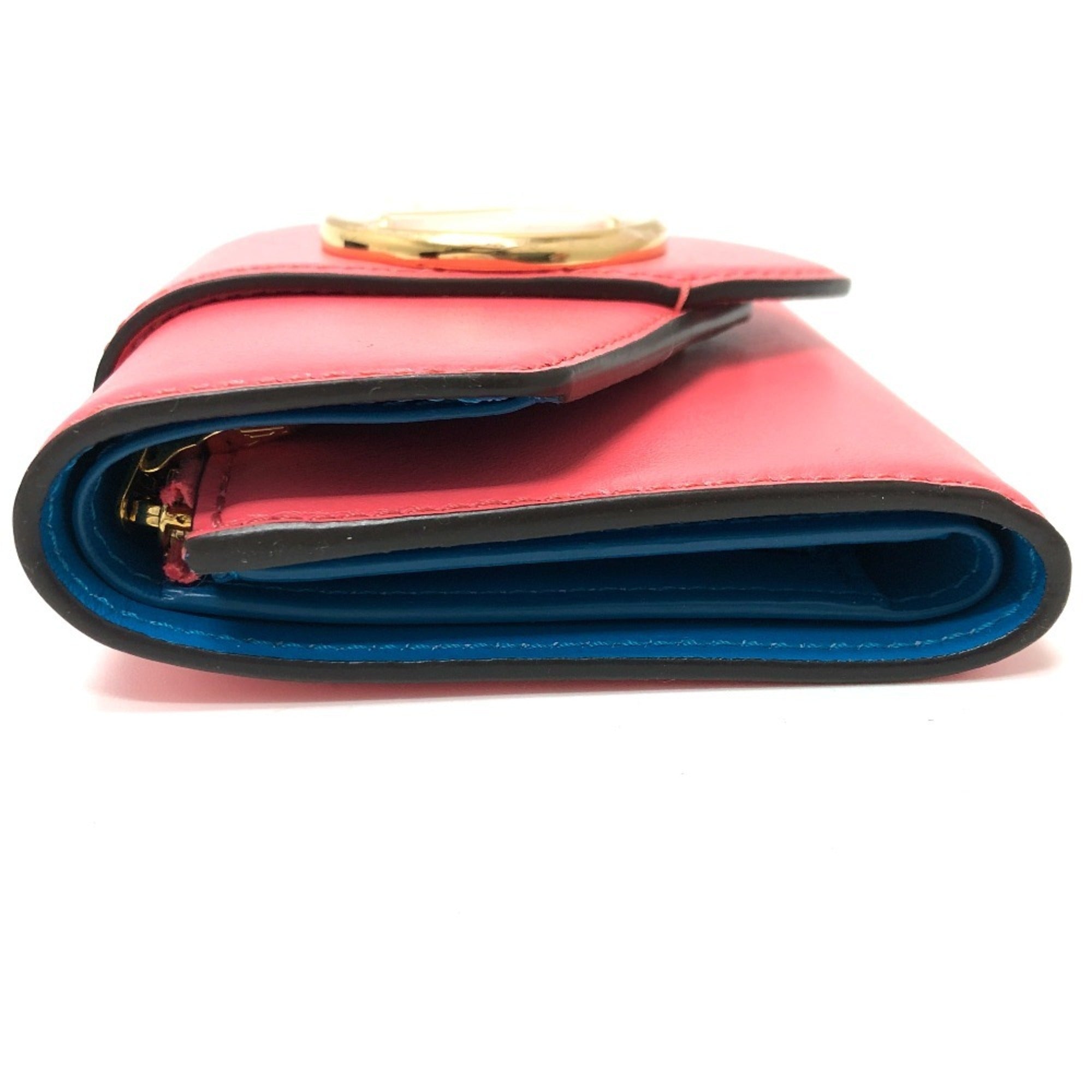 Louis Vuitton Blue Dahlia Galle Pink Leather Coin Purse/Coin Case (Pre-Owned)