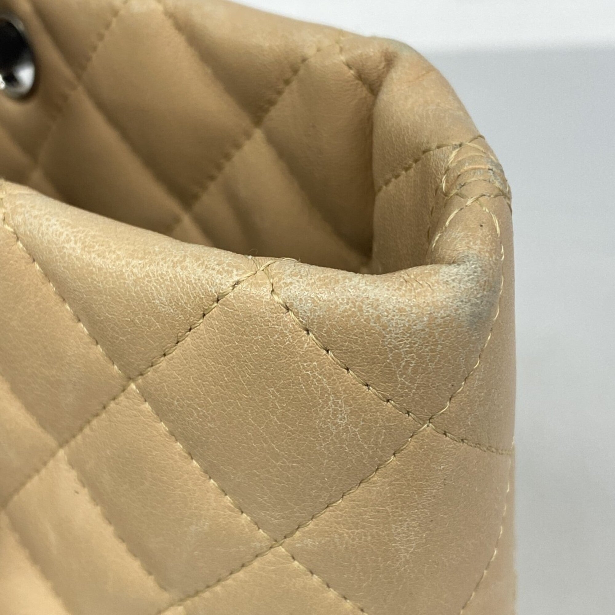 Chanel Black Brown Leather Tote Bag (Pre-Owned)