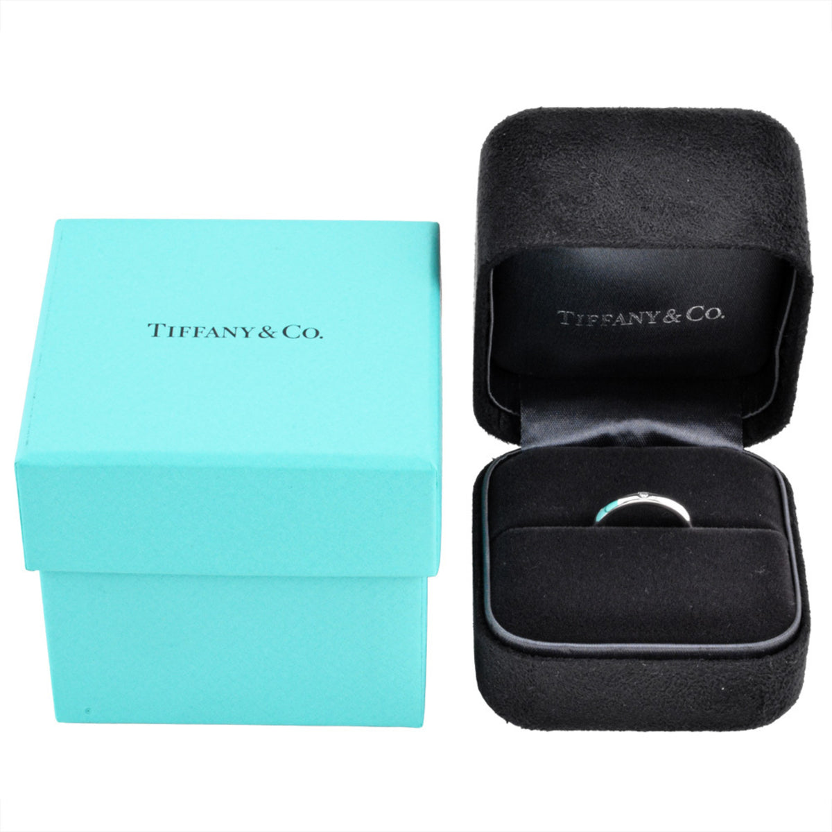 Tiffany Stacking Platinum 950 Band Ring (Pre-Owned)
