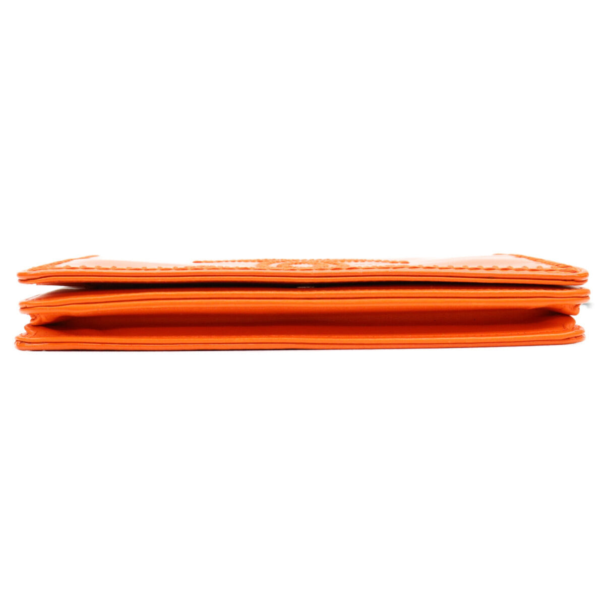 Chanel Orange Leather Shoulder Bag (Pre-Owned)