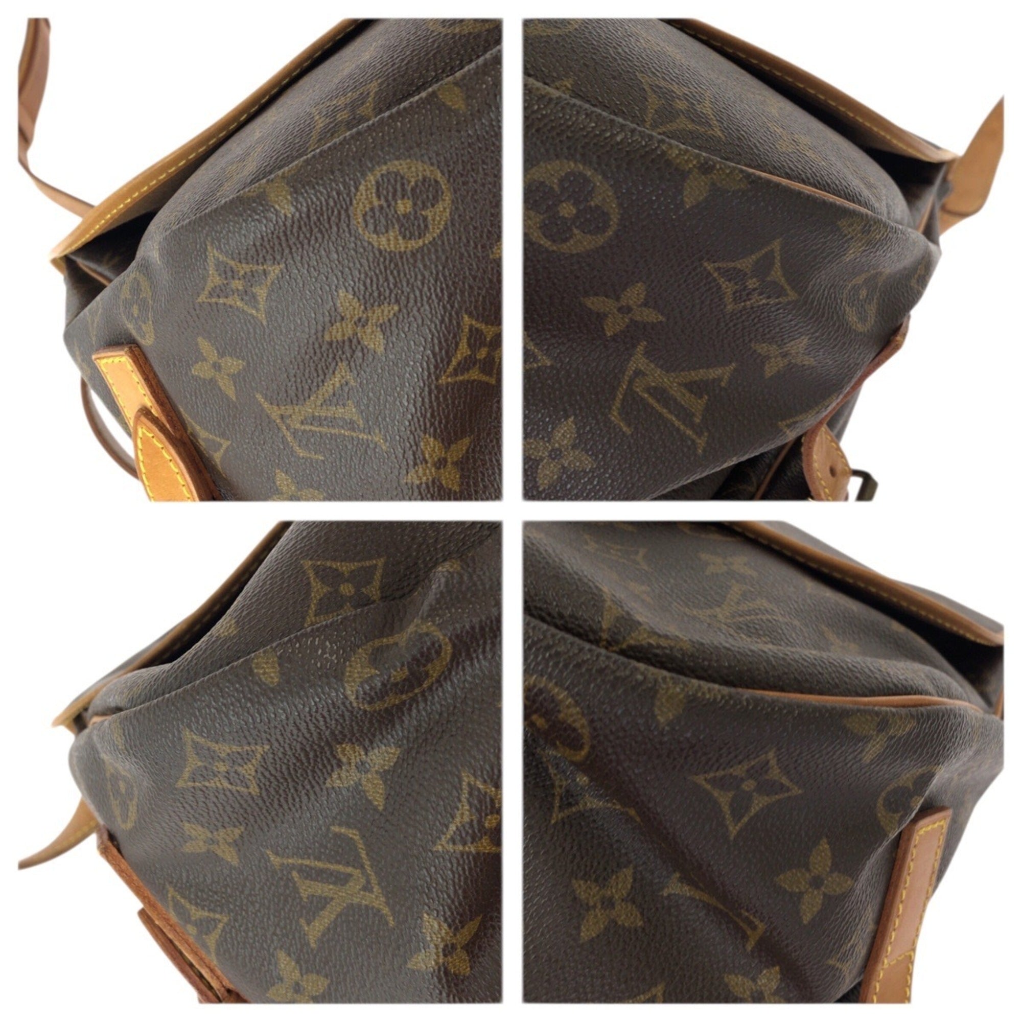 Louis Vuitton Brown Pvc Leather Shoulder Bag (Pre-Owned)