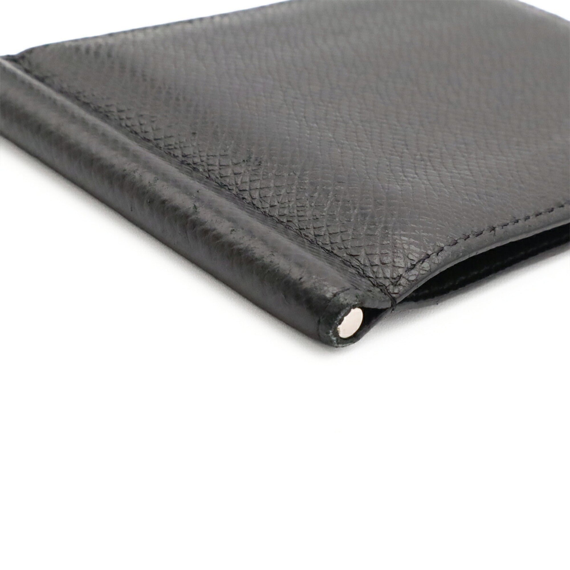 Louis Vuitton Black Noir Taiga Leather Bill Wallet (Bi-Fold) (Pre-Owned)