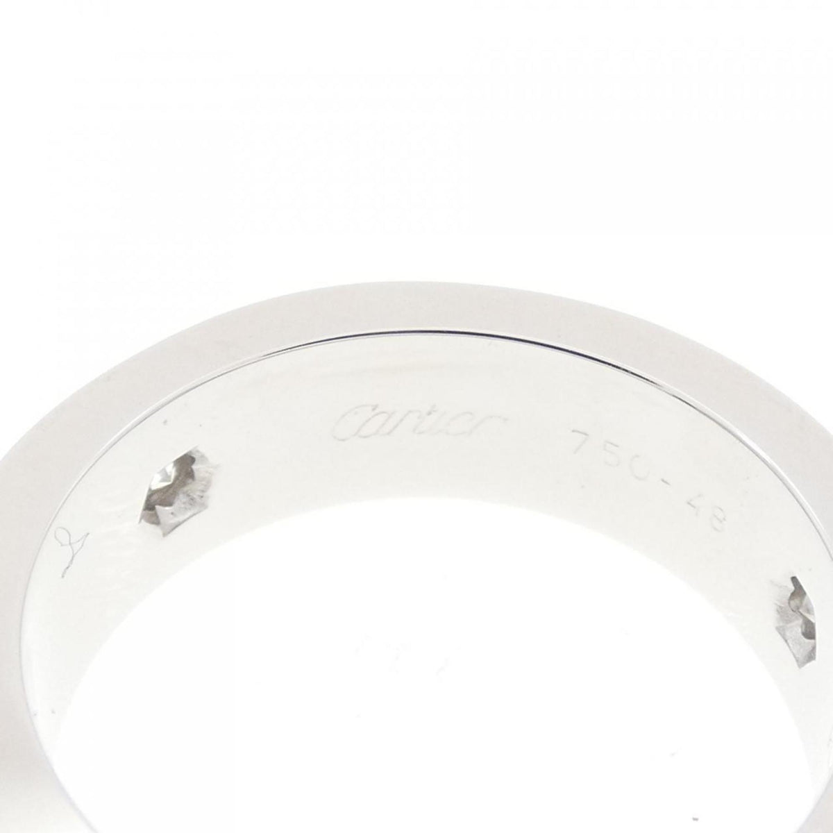Cartier White Gold White Gold (18K) Band Ring (Pre-Owned)