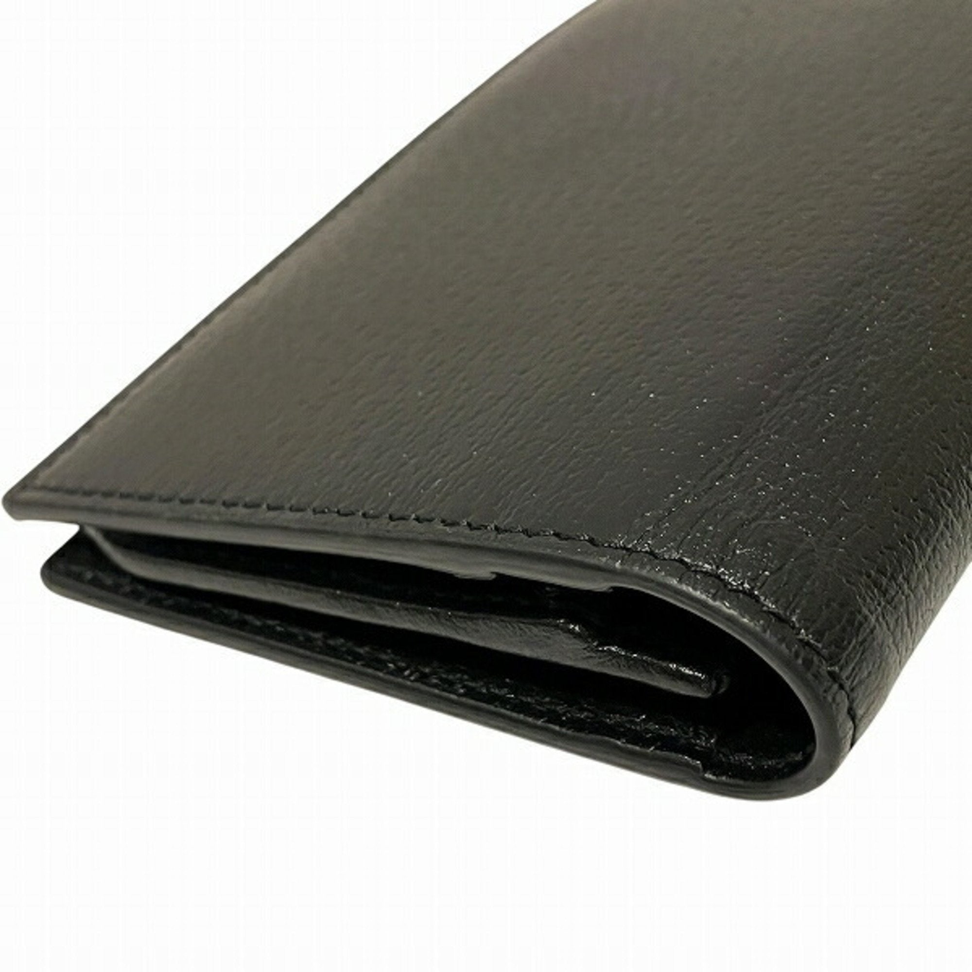 Gucci Black Leather Long Wallet (Bi-Fold) (Pre-Owned)
