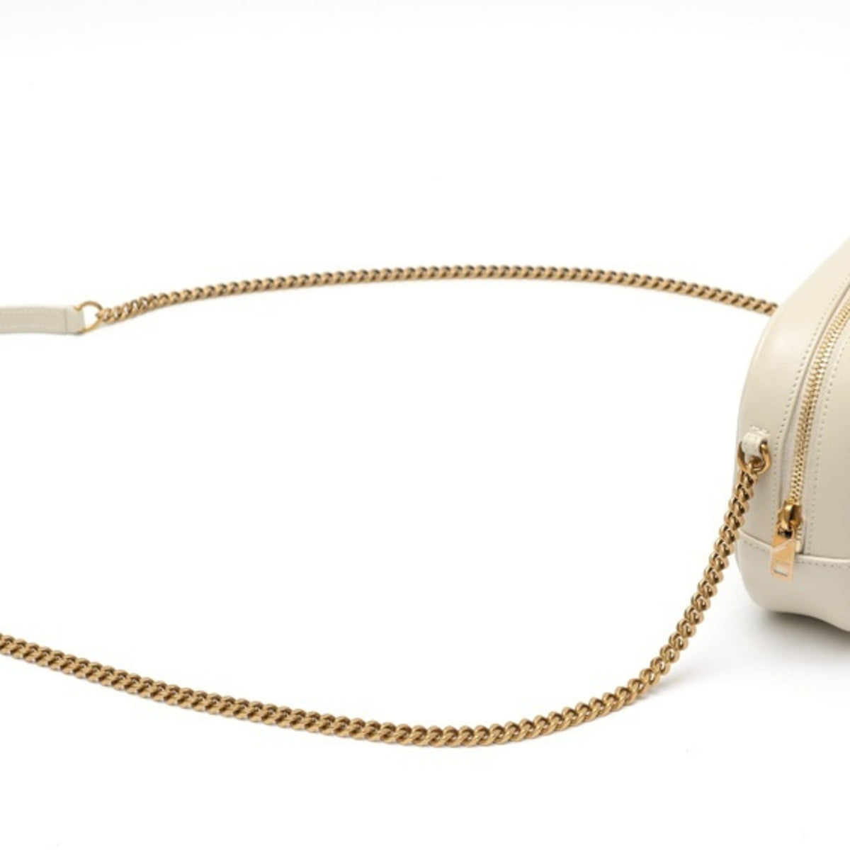 Saint Laurent Ivory White Leather Shoulder Bag (Pre-Owned)