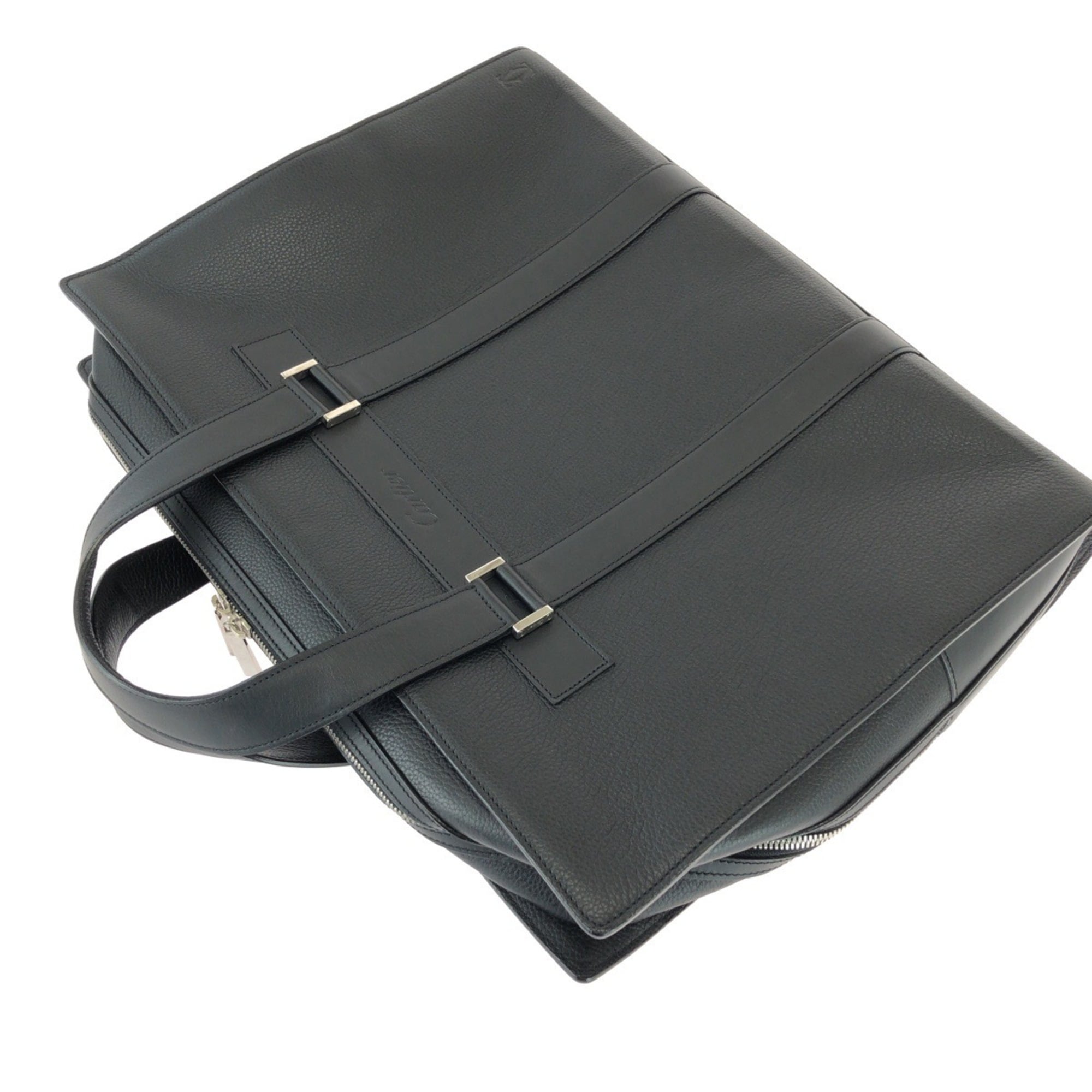 Cartier Black Leather Briefcase (Pre-Owned)