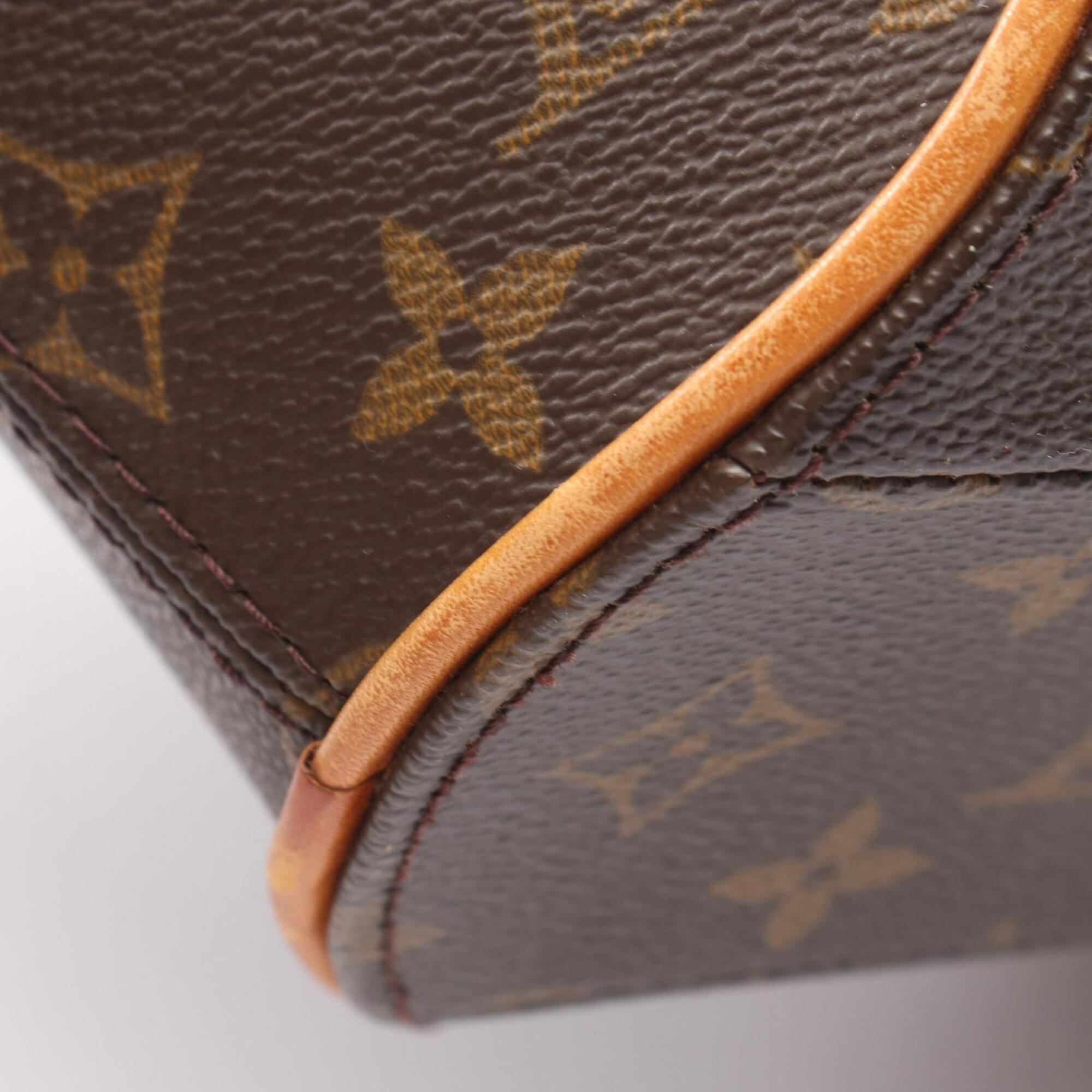 Louis Vuitton Brown Coated Canvas Pvc Monogram Leather Handbag (Pre-Owned)