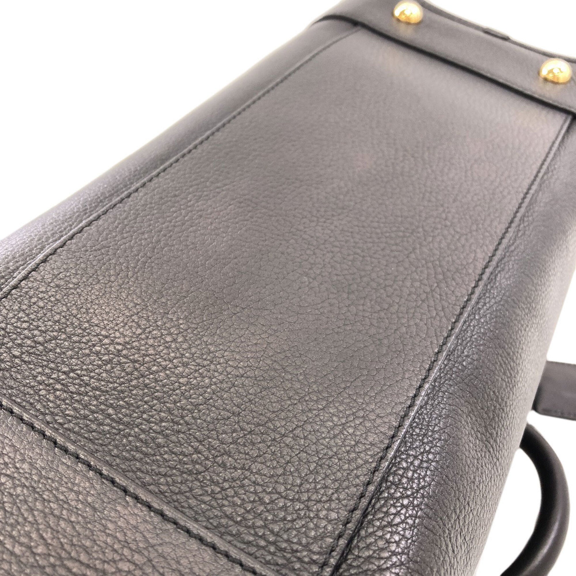 Loewe Amazona Black Leather Handbag (Pre-Owned)