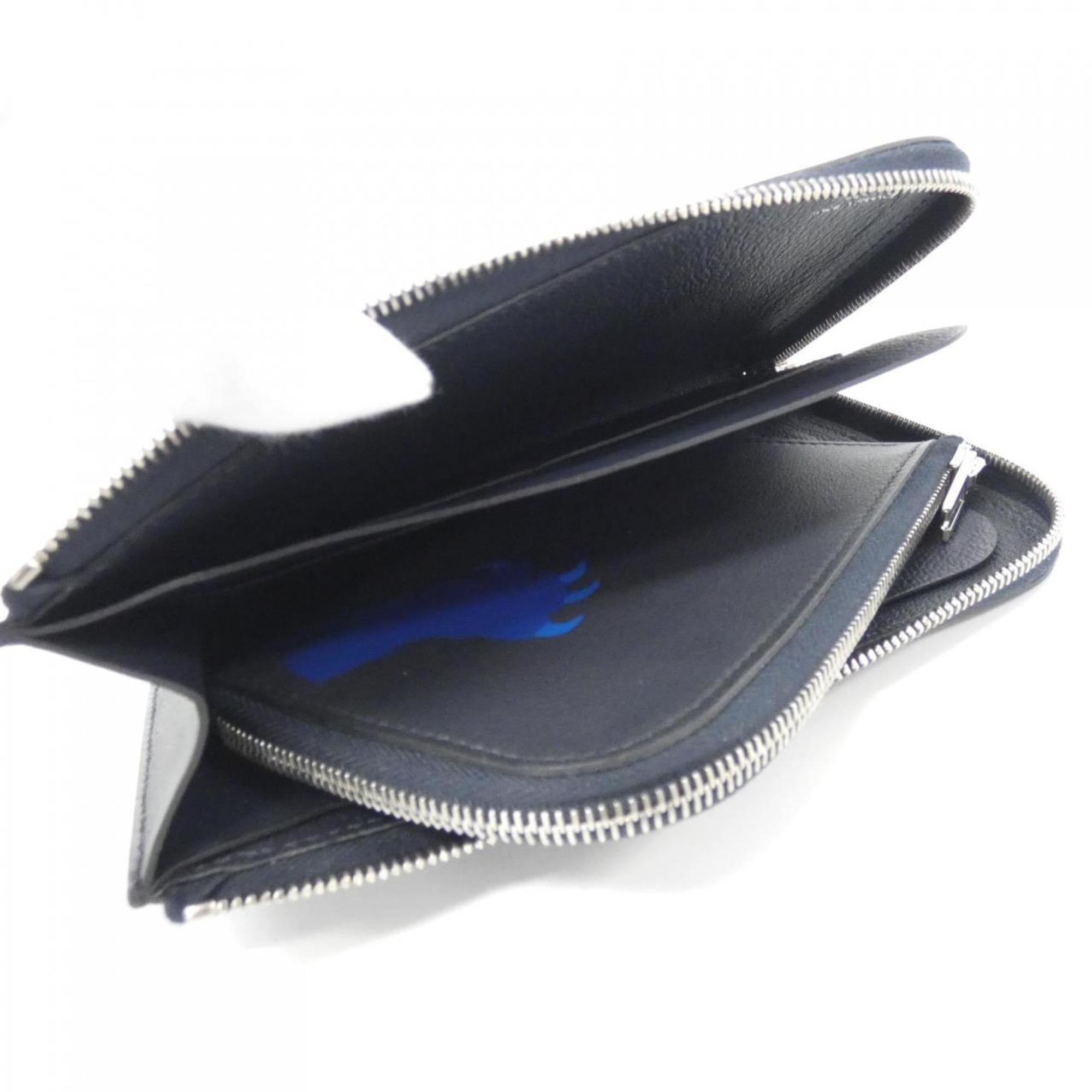 Hermes Blue Royal Blue Indigo Swift Leather Wallet (Bi-Fold) (Pre-Owned)