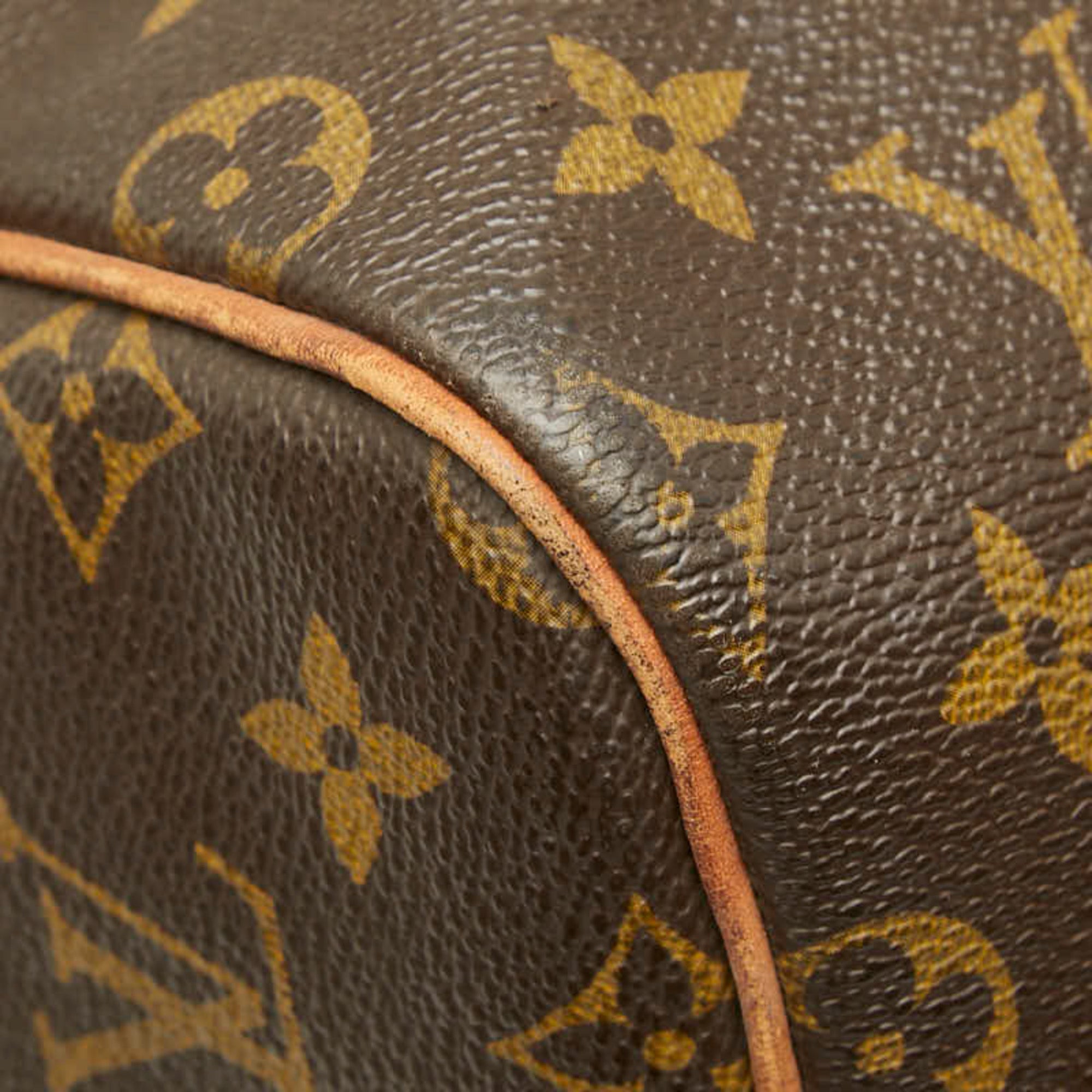 Louis Vuitton Brown Pvc Leather Boston Bag (Pre-Owned)