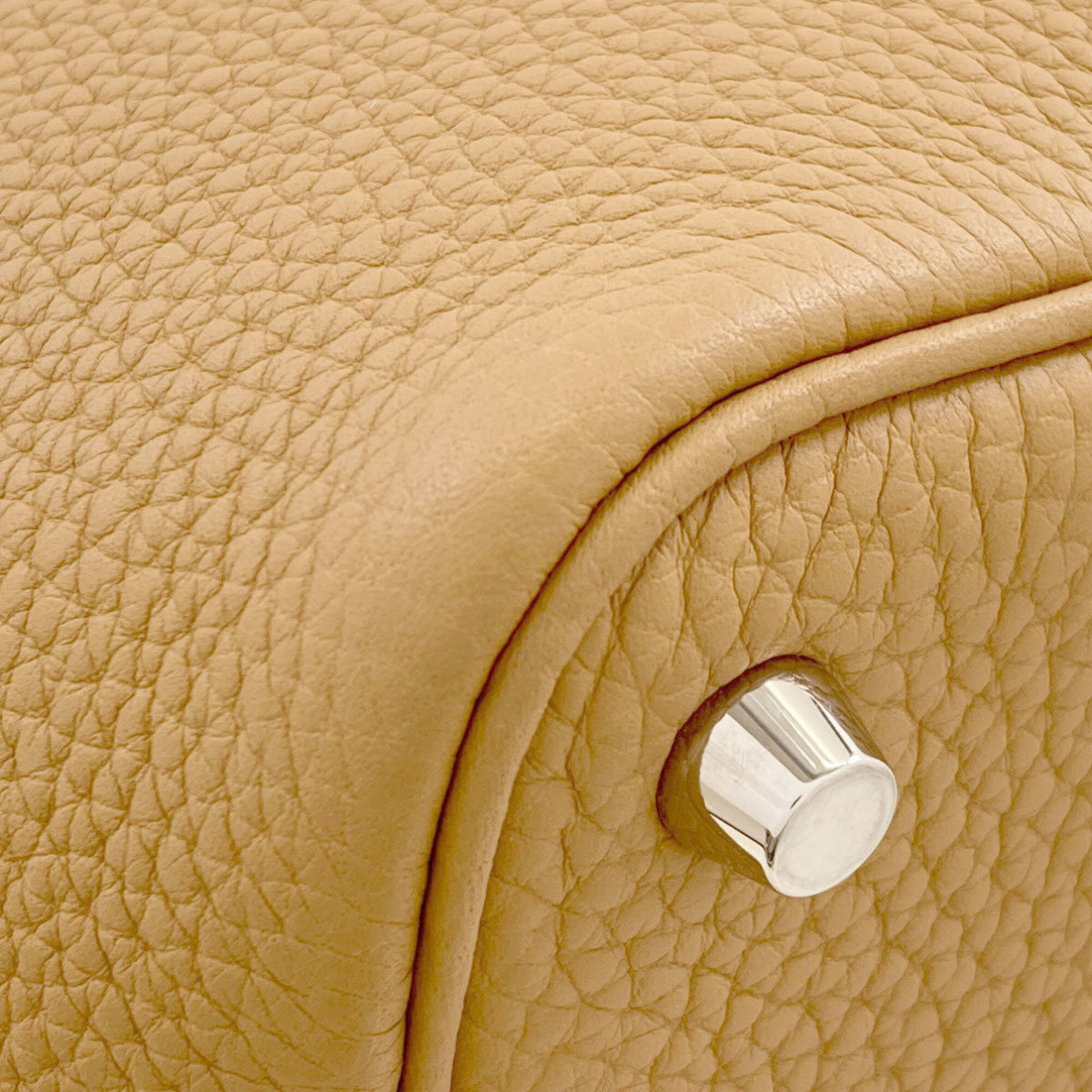 Hermes Brown Taurillon Clemence Leather Handbag (Pre-Owned)