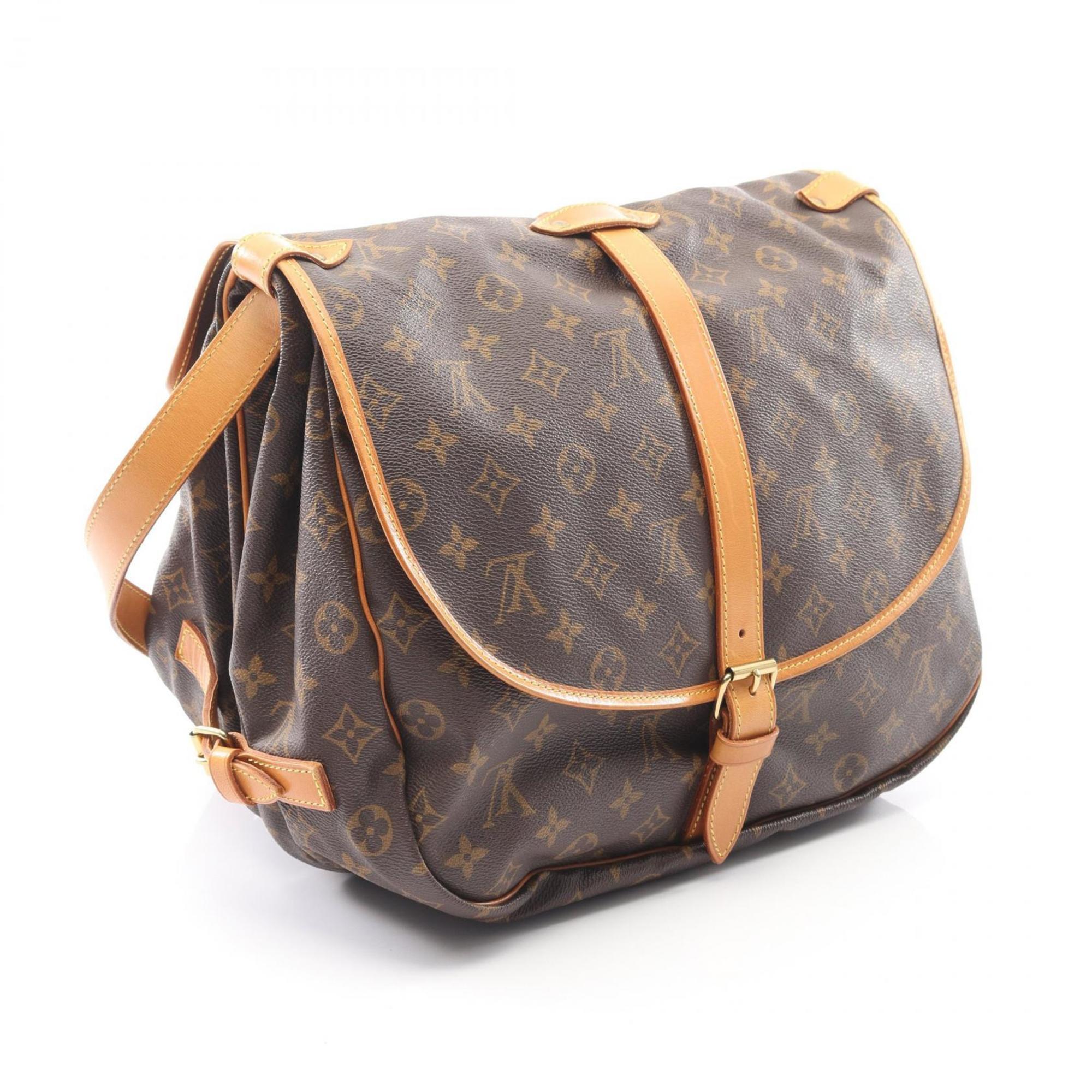 Louis Vuitton Brown Pvc Leather Shoulder Bag (Pre-Owned)