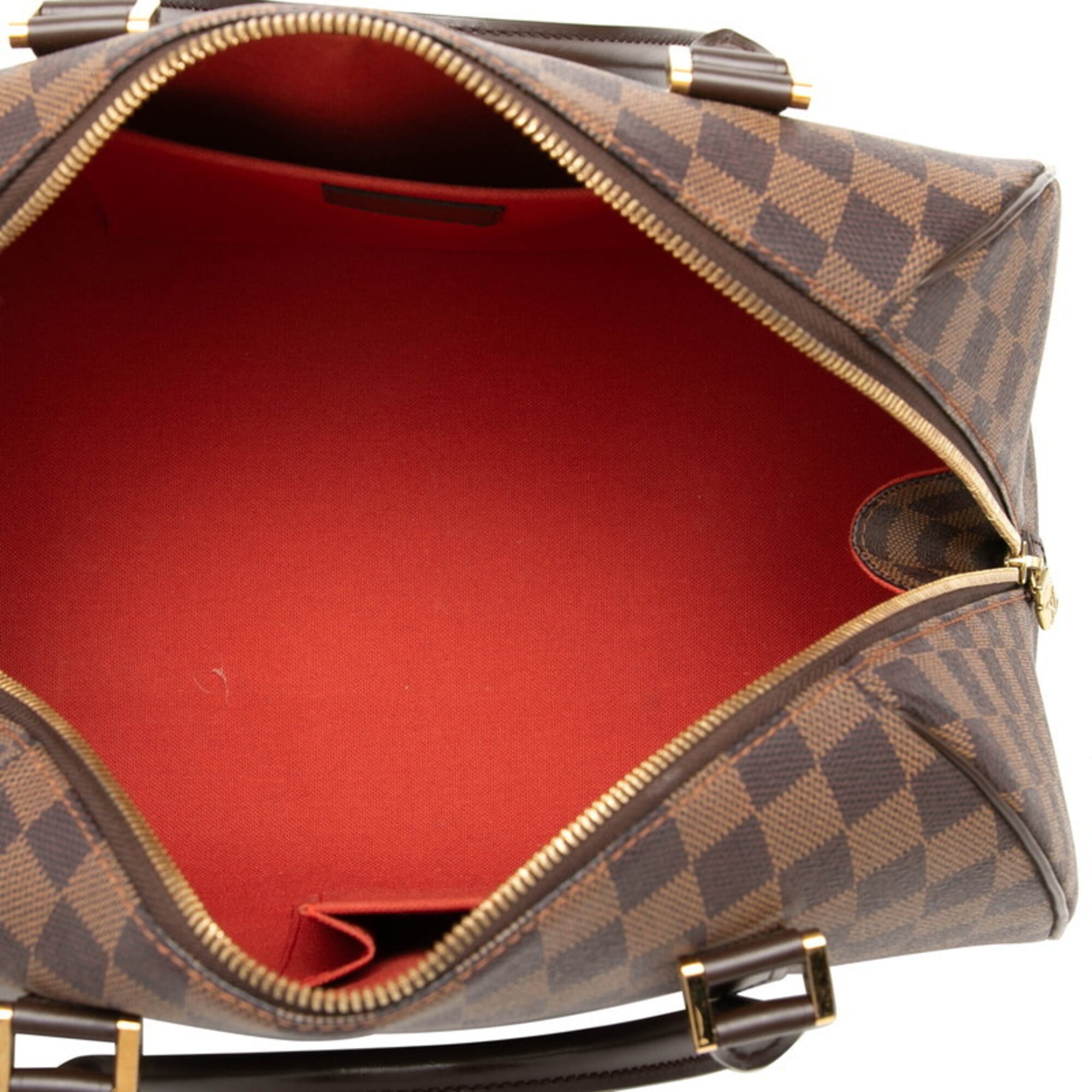 Louis Vuitton Brown Ebene Pvc Leather Boston Bag Handbag (Pre-Owned)