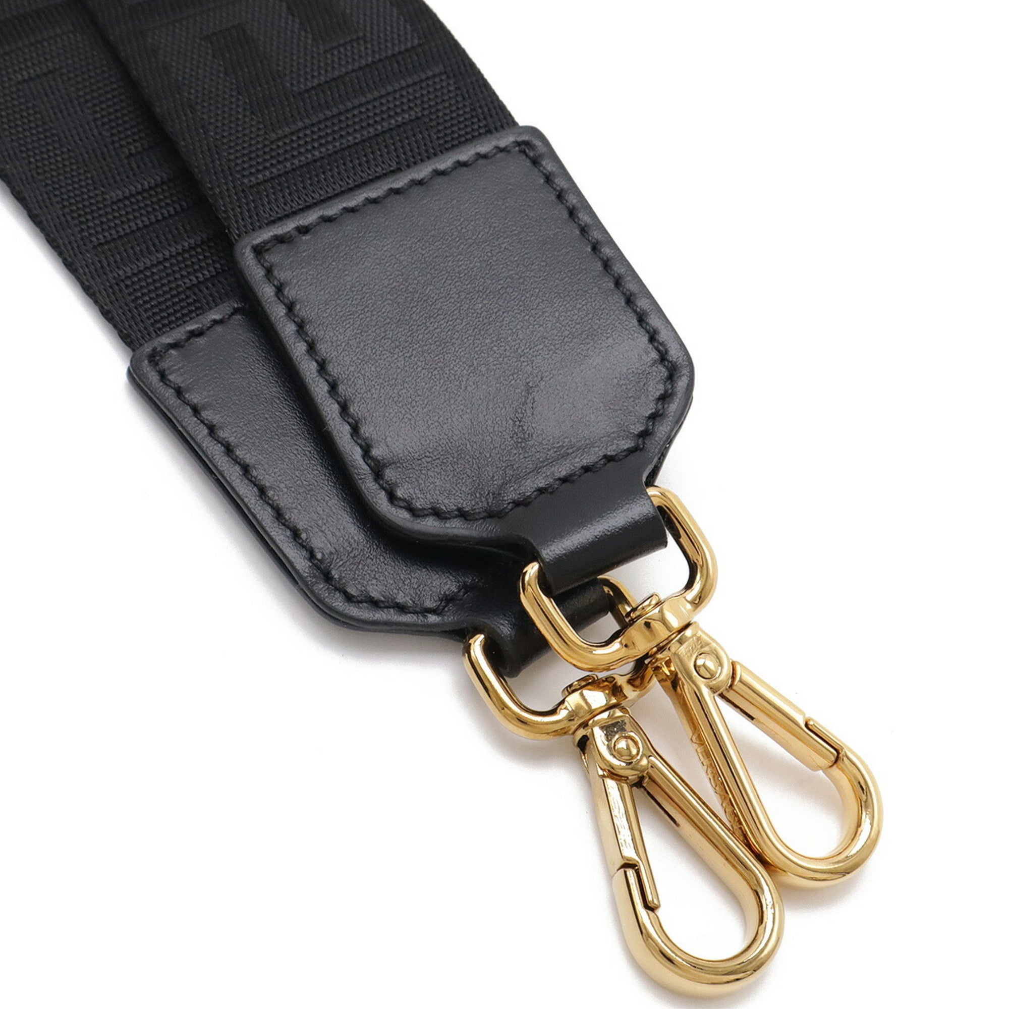 Versace Black Nylon Shoulder Bag Tote Bag (Pre-Owned)