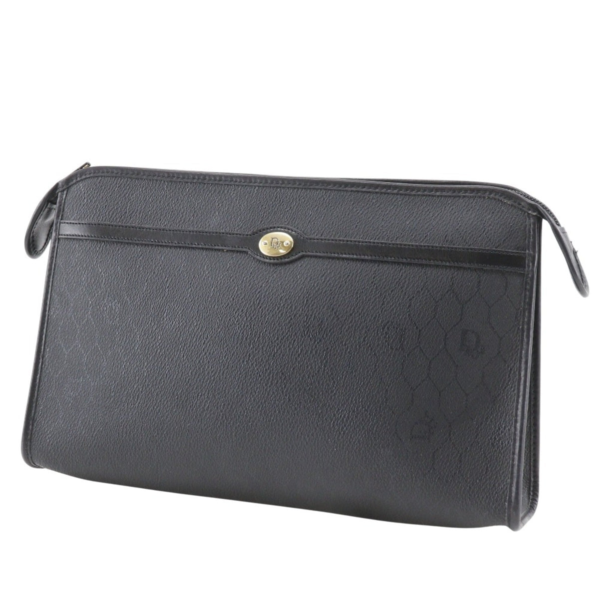 Christian Dior Black Pvc Clutch Bag (Pre-Owned)