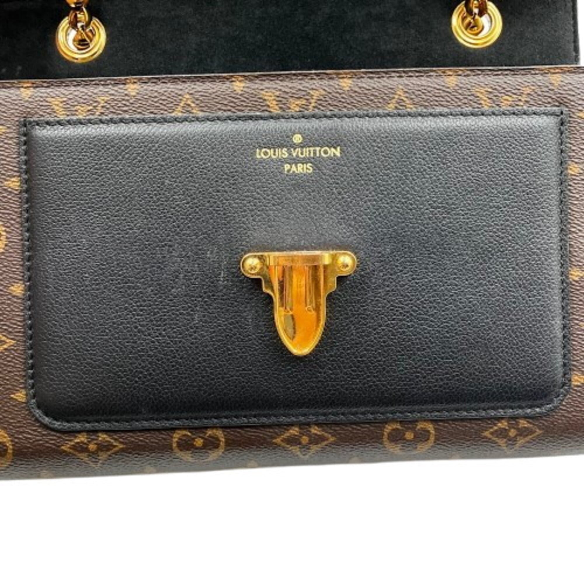 Louis Vuitton Monogram Black Brown Pvc Shoulder Bag (Pre-Owned)