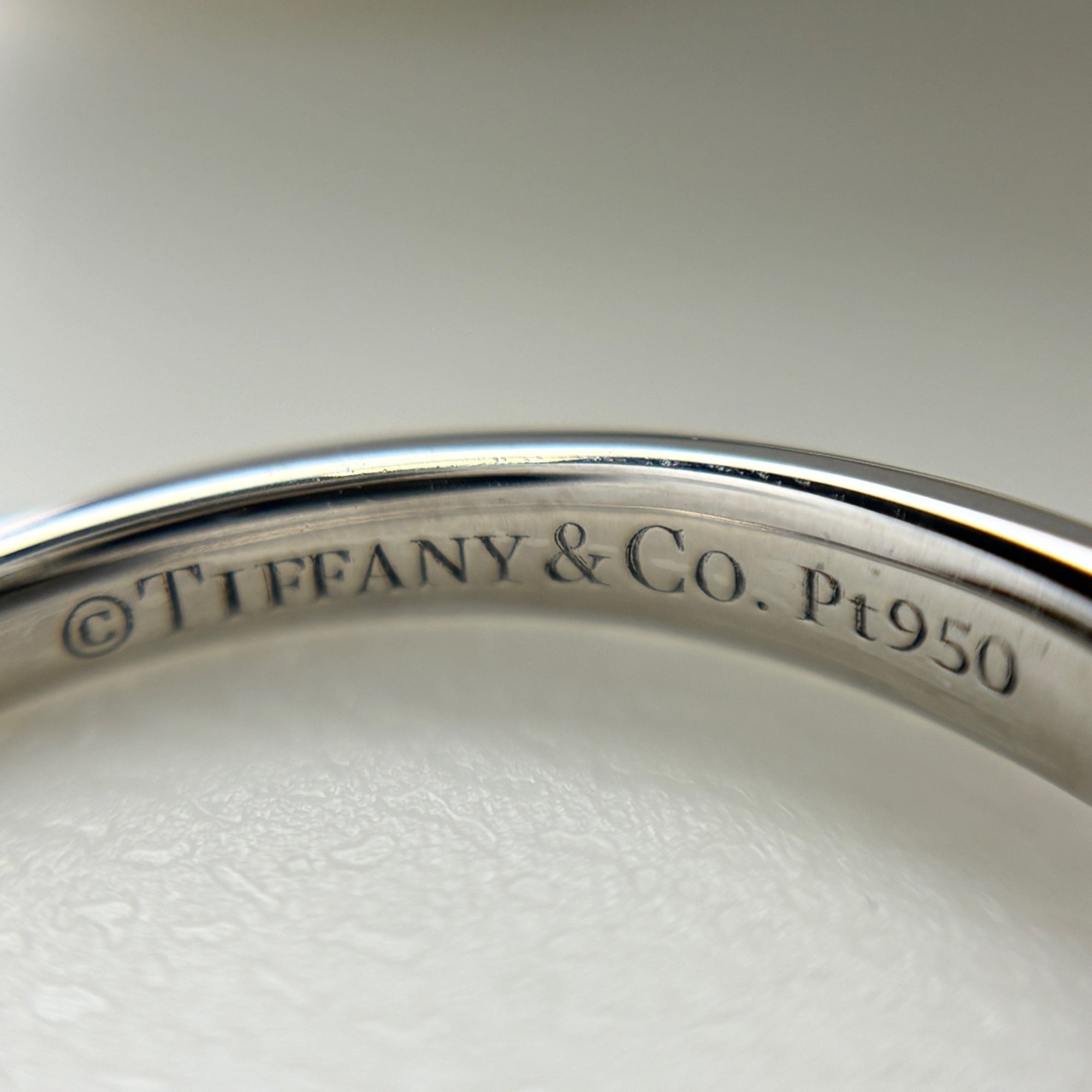 Tiffany Platinum 950 Band Ring (Pre-Owned)