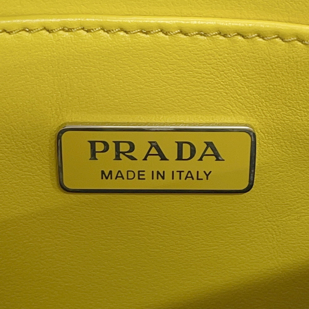 Prada Yellow Leather Handbag (Pre-Owned)
