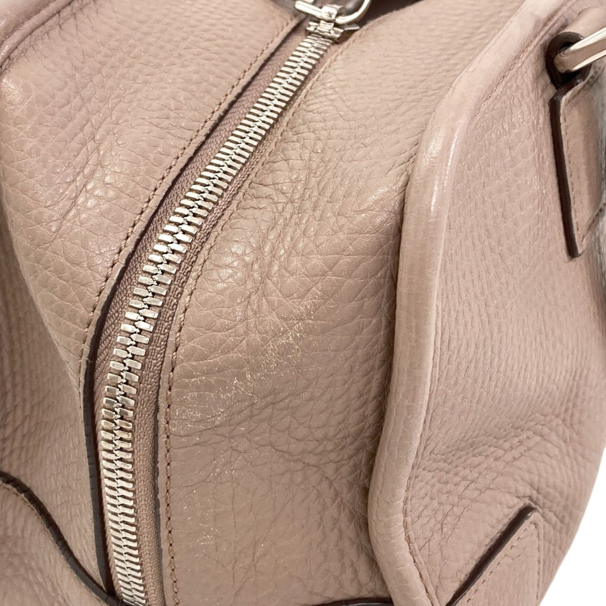 Loewe Amazona Grayish Leather Handbag (Pre-Owned)