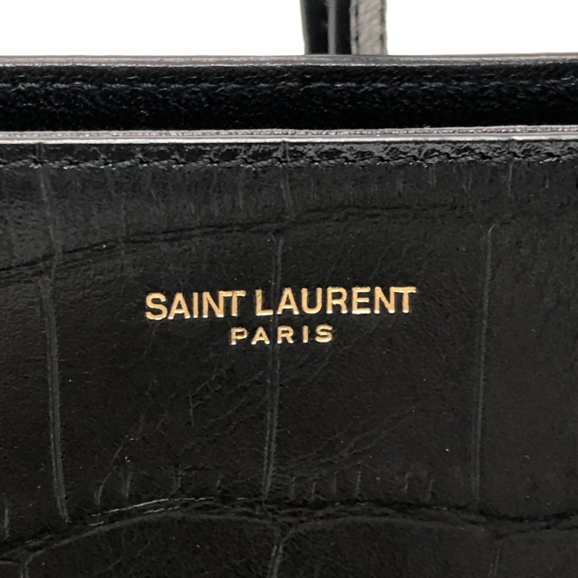 Yves Saint Laurent Black Leather Handbag (Pre-Owned)