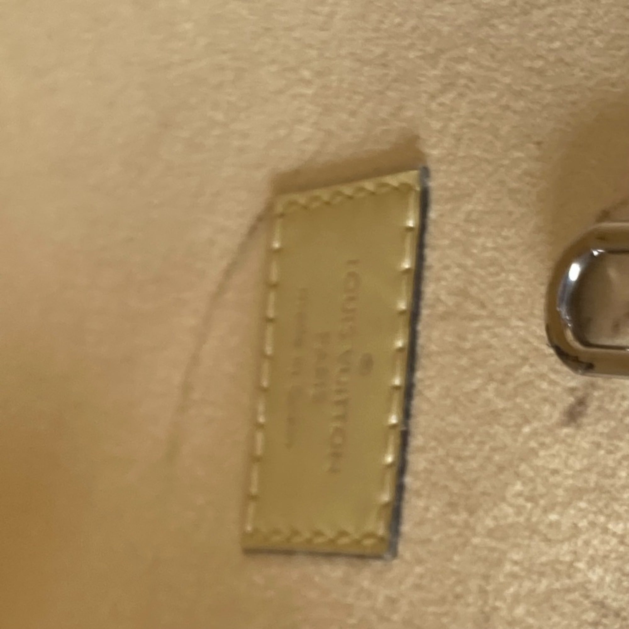 Louis Vuitton Yellow Leather Tote Bag (Pre-Owned)