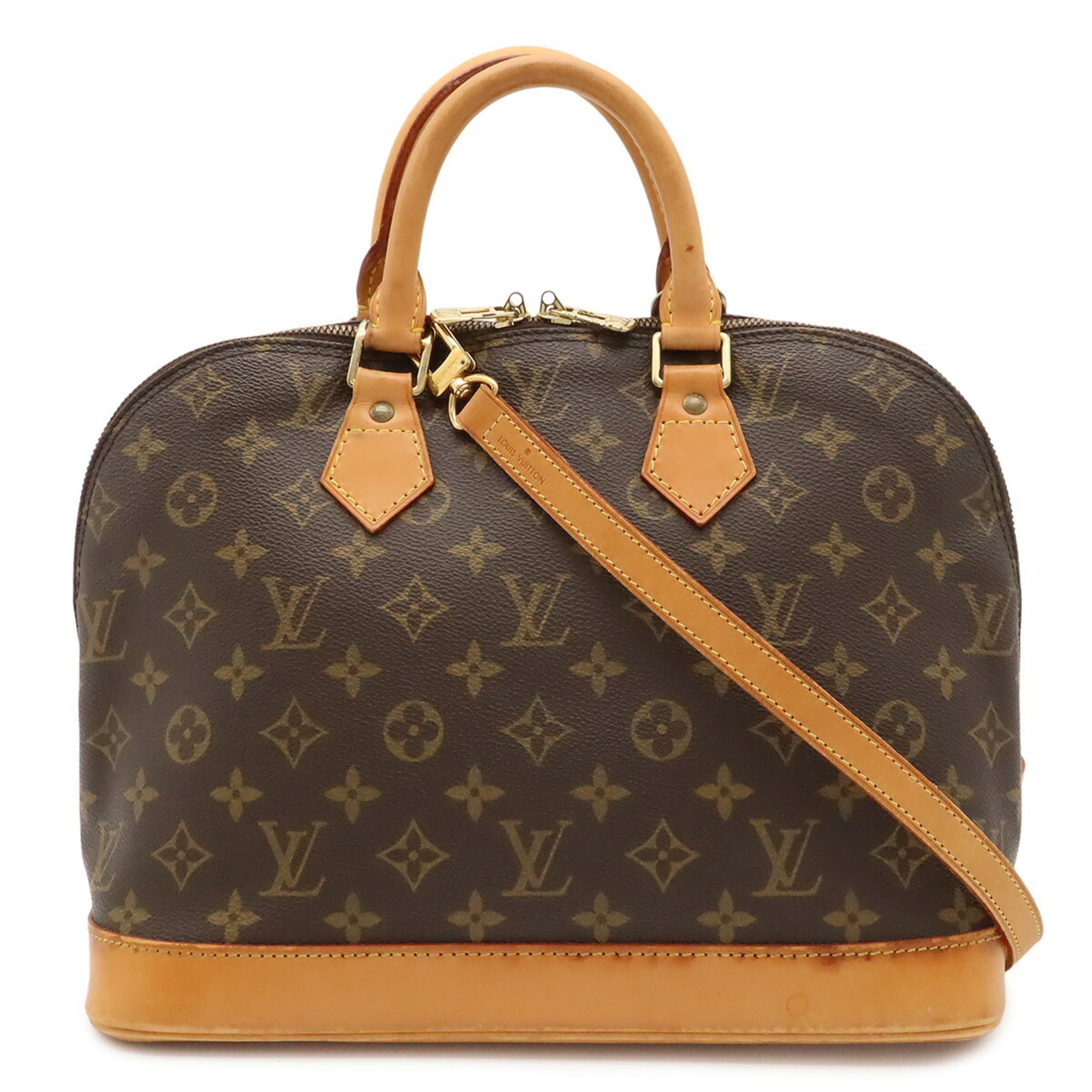 Louis Vuitton Brown Monogram Canvas Handbag (Pre-Owned)