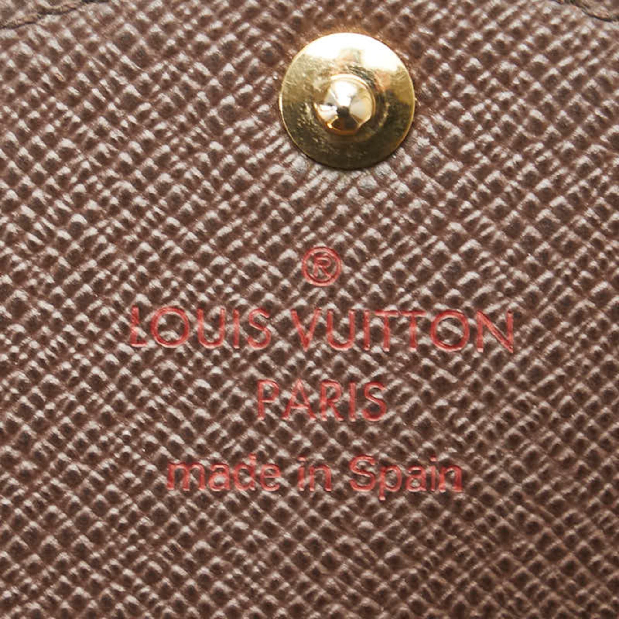 Louis Vuitton Brown Pvc Leather Long Wallet (Tri-Fold) (Pre-Owned)