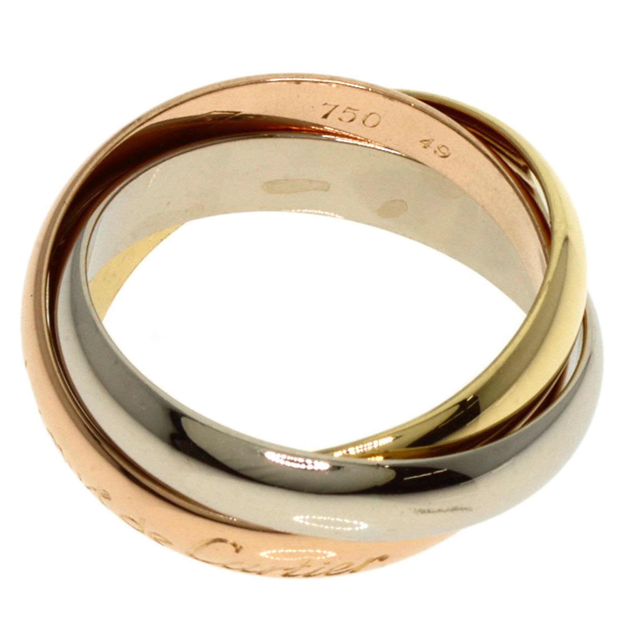 Cartier Pink Gold White Gold Yellow Gold Yellow Gold (18K) Pink Gold (18K) White Gold (18K) Band Ring (Pre-Owned)