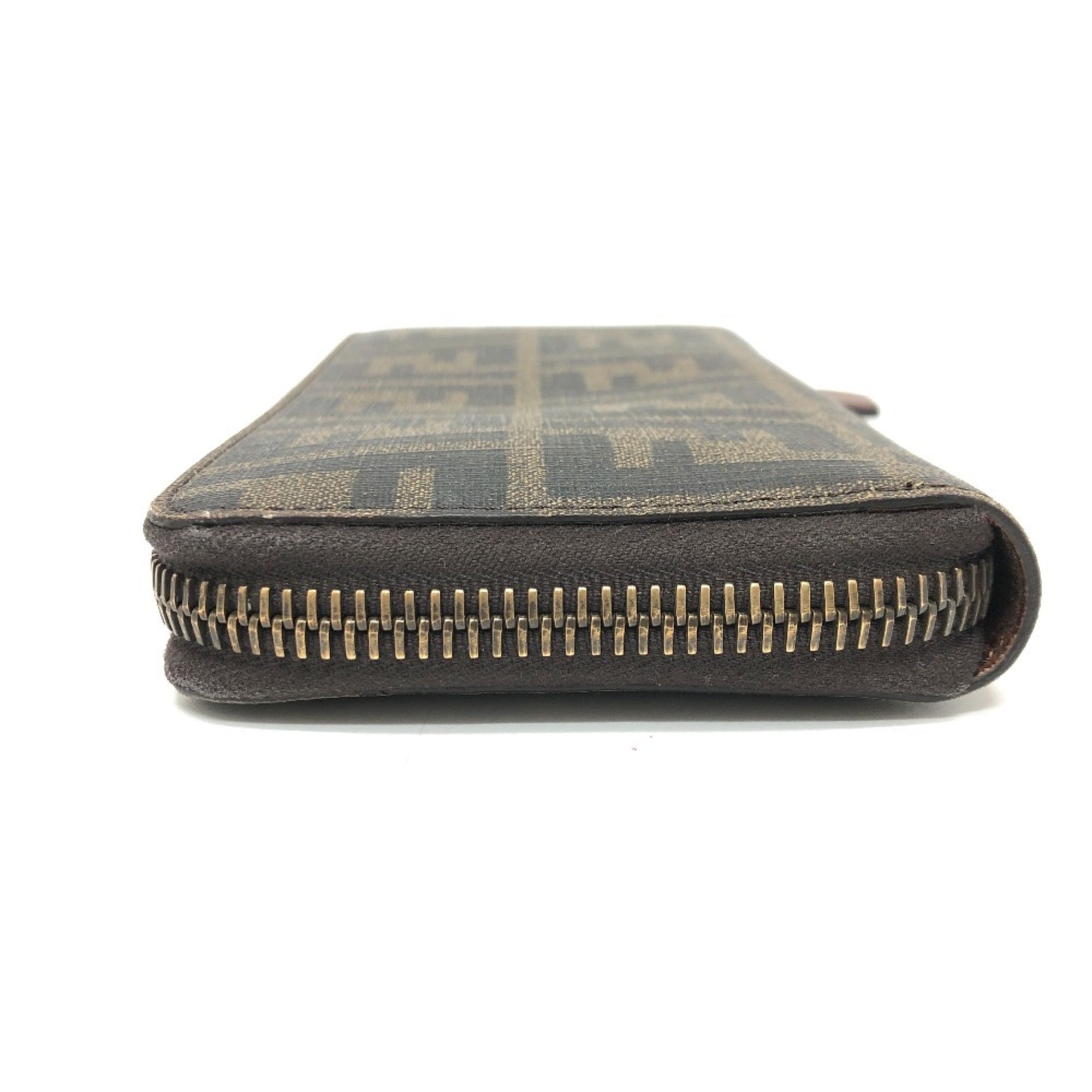 Fendi Brown Pvc Leather Long Wallet (Bi-Fold) (Pre-Owned)