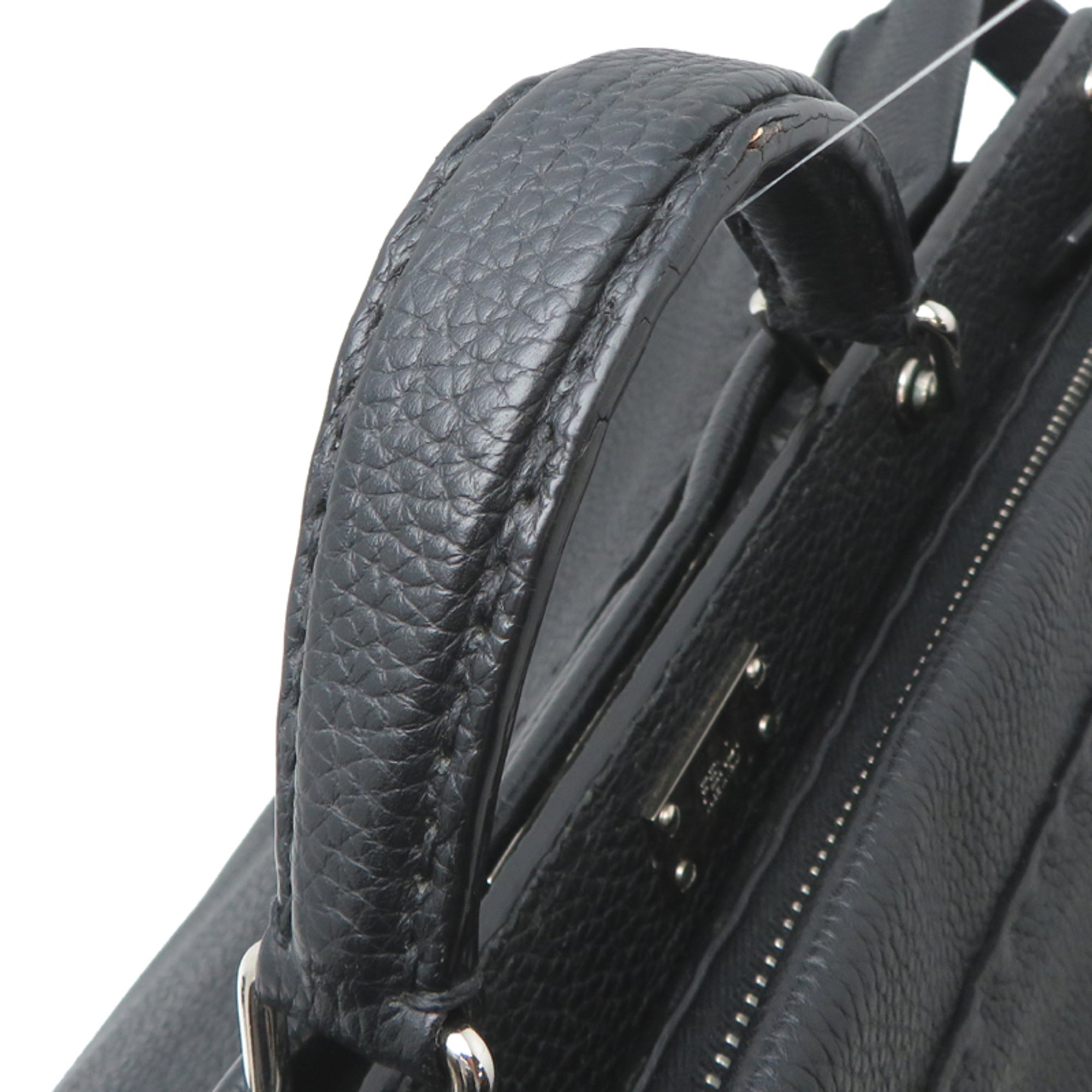 Fendi Black Leather Briefcase (Pre-Owned)