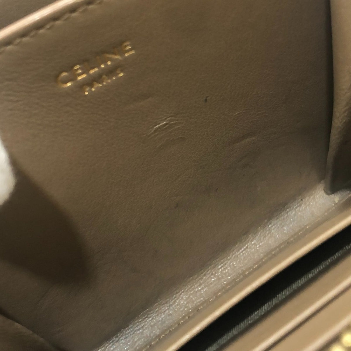 Celine Brown Leather Coin Purse/Coin Case (Pre-Owned)